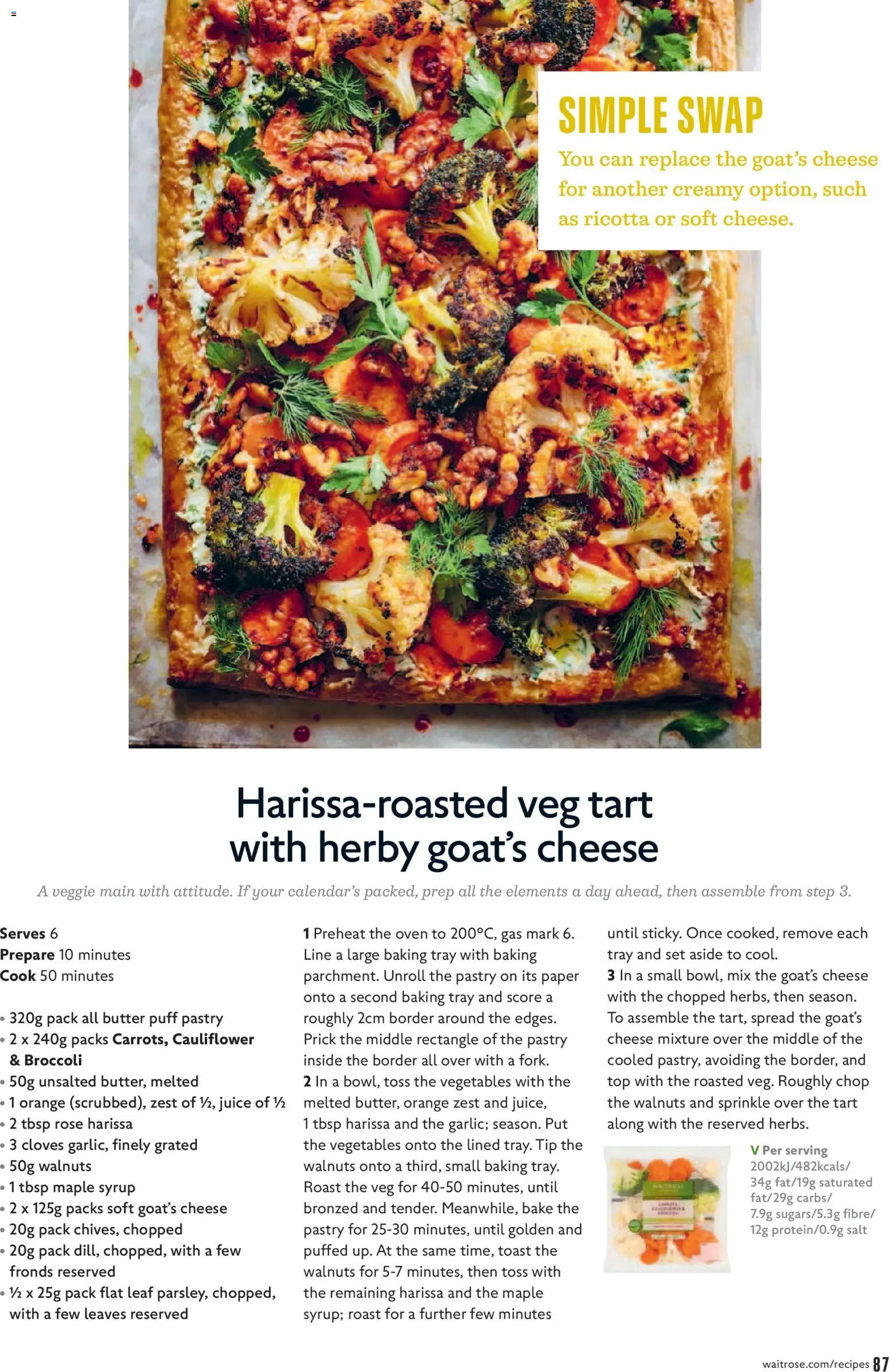 {H1} | Page: 87 | Products: Broccoli, Butter, Cheese, Oven