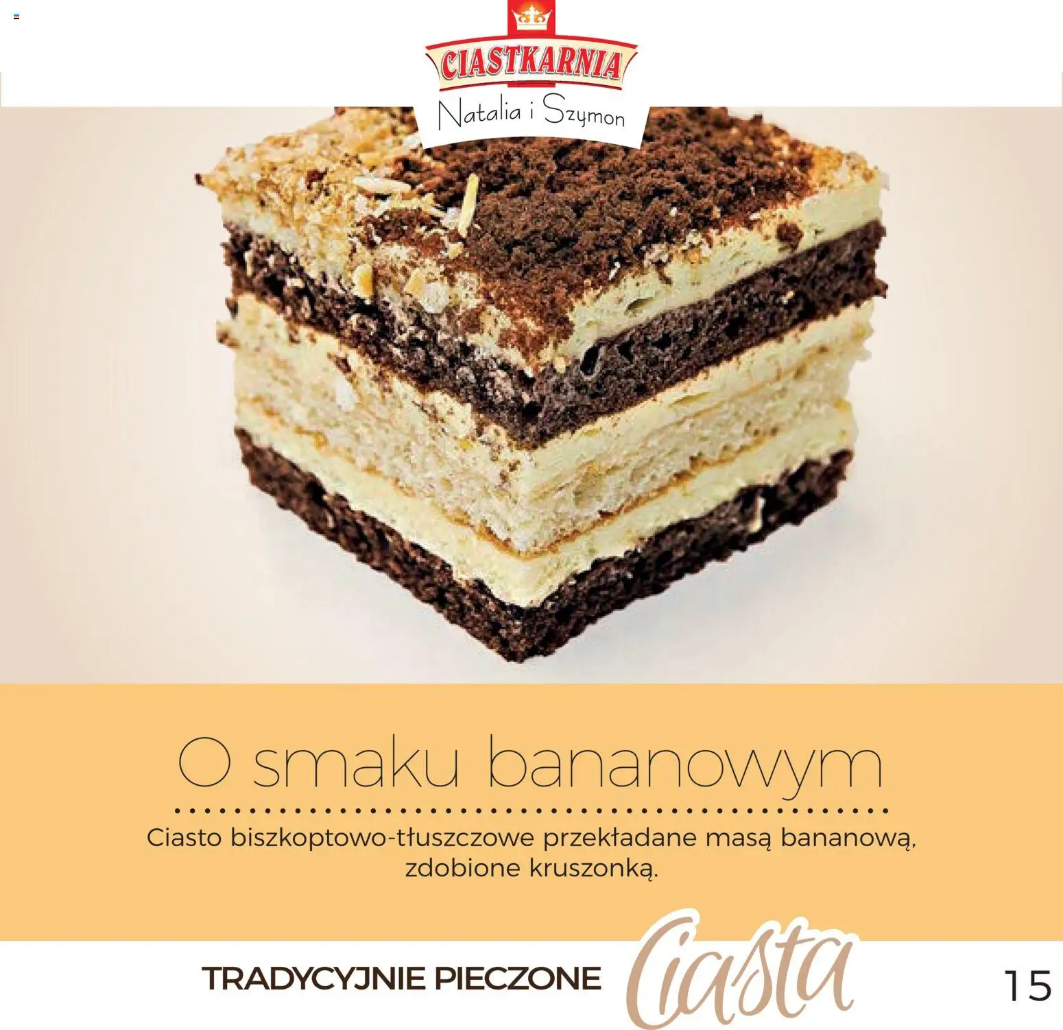 Topaz Gazetka - Ciasta  od 01.12.2025 | Strona: 15 | Produkty: Ciasto