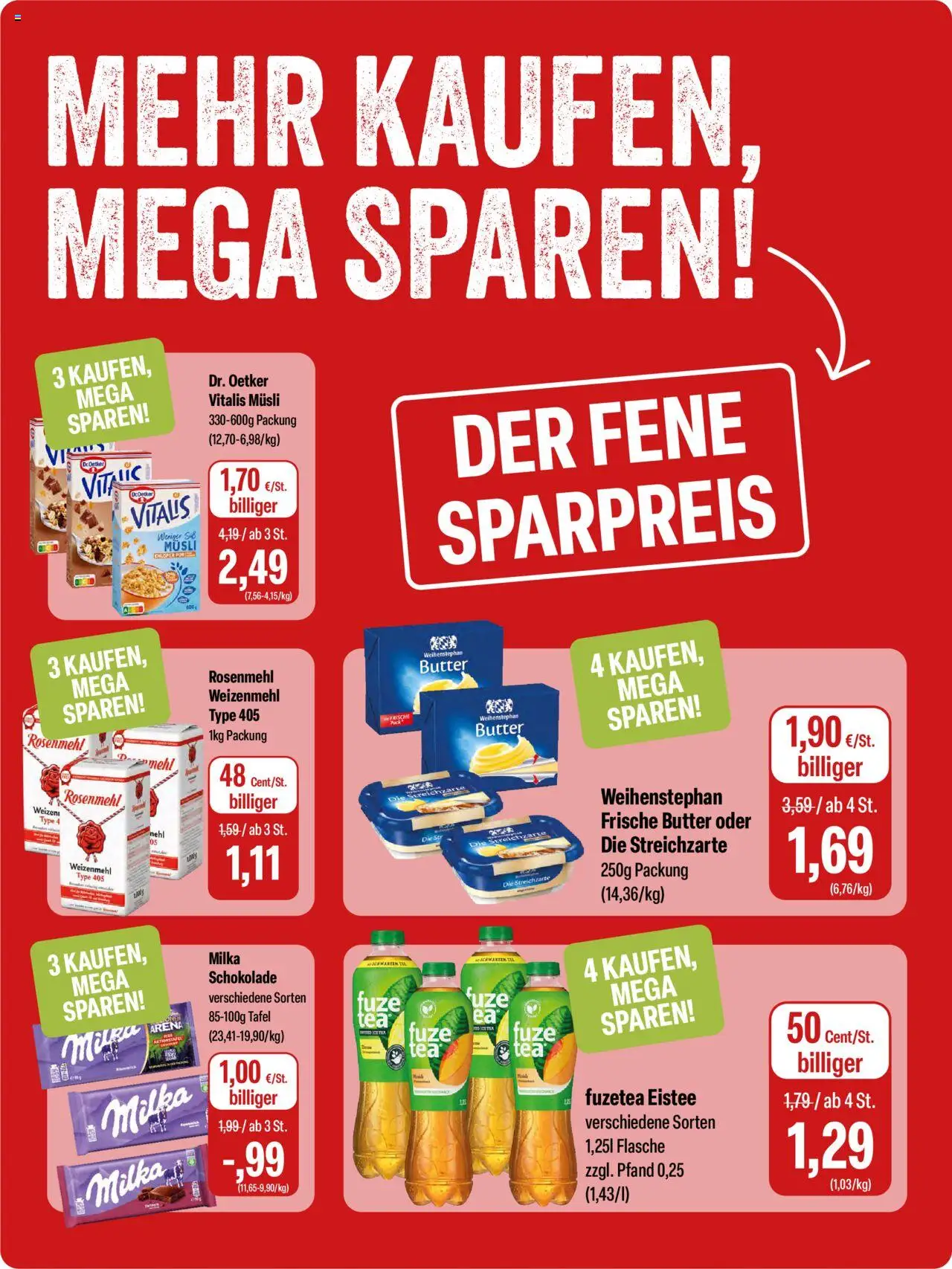 Feneberg Angebote – gültig ab 16.10.2025 | Seite: 10 | Produkte: Butter, Schokolade, Weizenmehl, Weihenstephan butter
