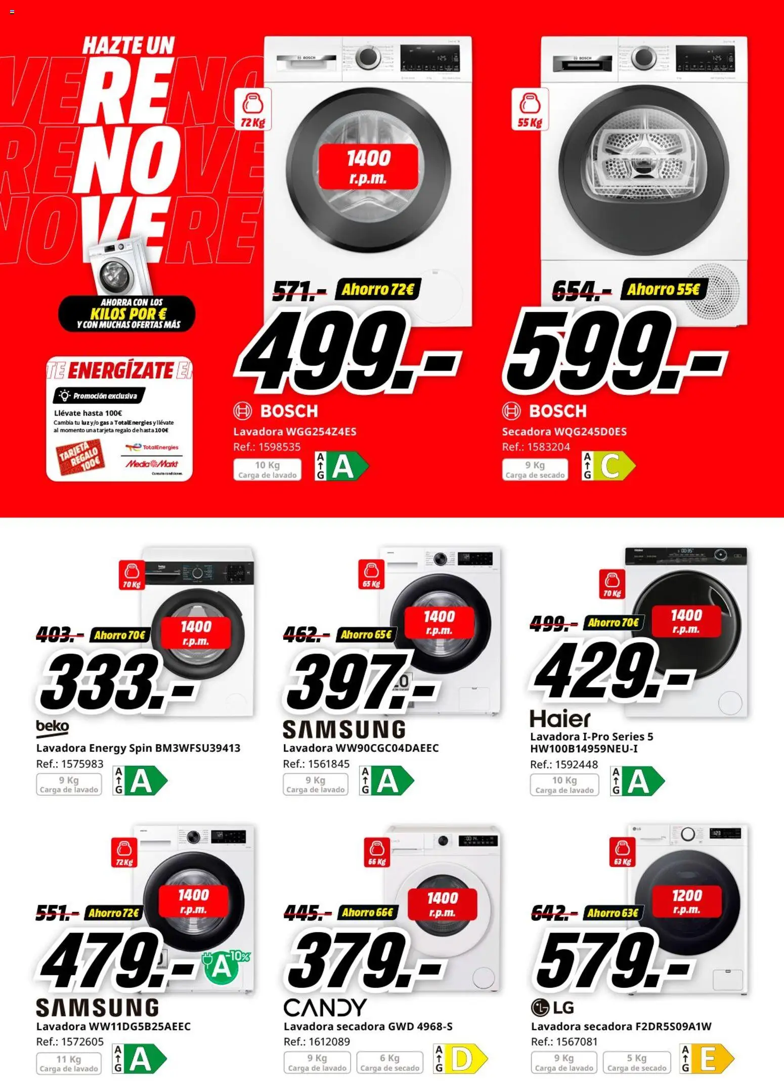 Media Markt folleto │ válido desde el 11.03.2026 | Página: 20 | Productos: Lavadora, Secadora