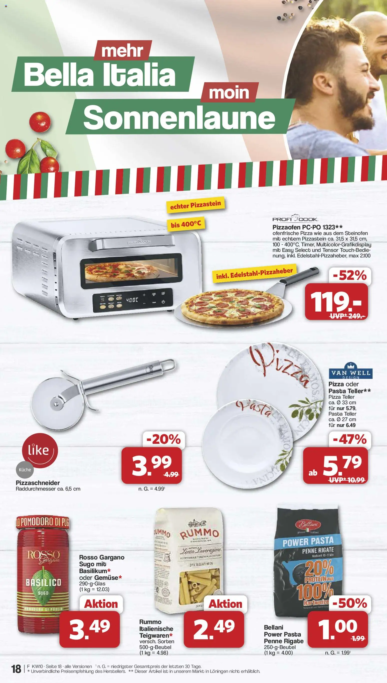 Famila Nordwest Prospekt 	 – gültig ab 02.03.2026 | Seite: 18 | Produkte: Küche, Ofenfrische, Pasta, Pizza