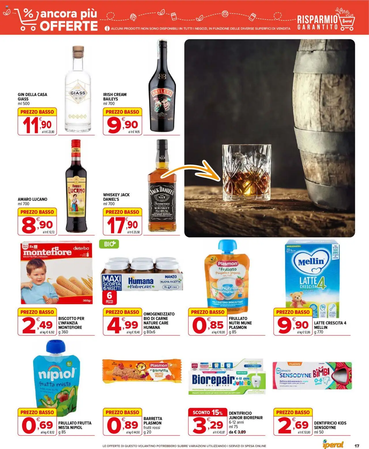 Volantino Iperal del 17.09.2025 | Pagina: 17 | Prodotti: Yogurt, Dentifricio, Manzo, Latte