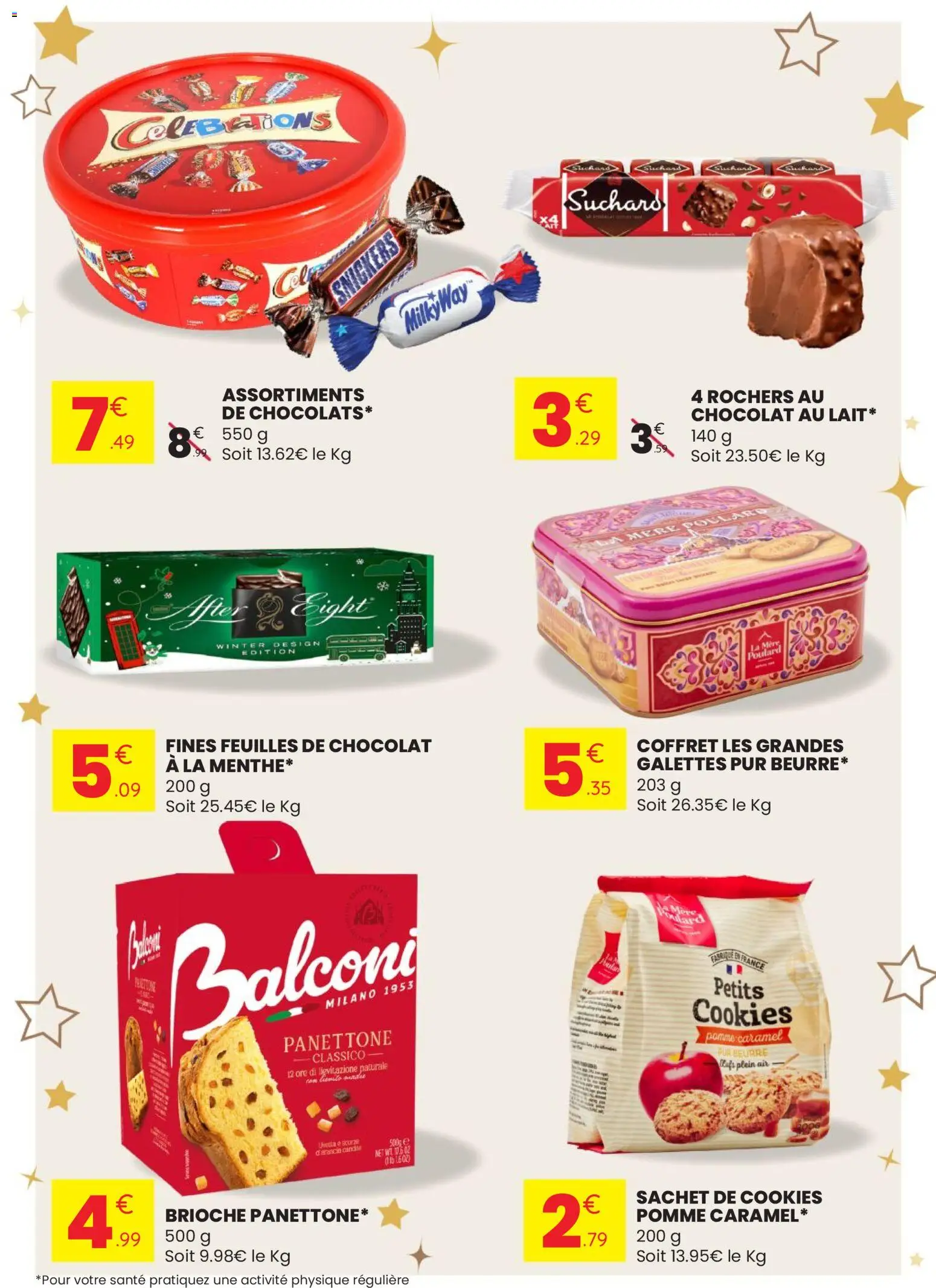 {H1} | Page: 29 | Produits: Pomme, Panettone, Cookies, Chocolat