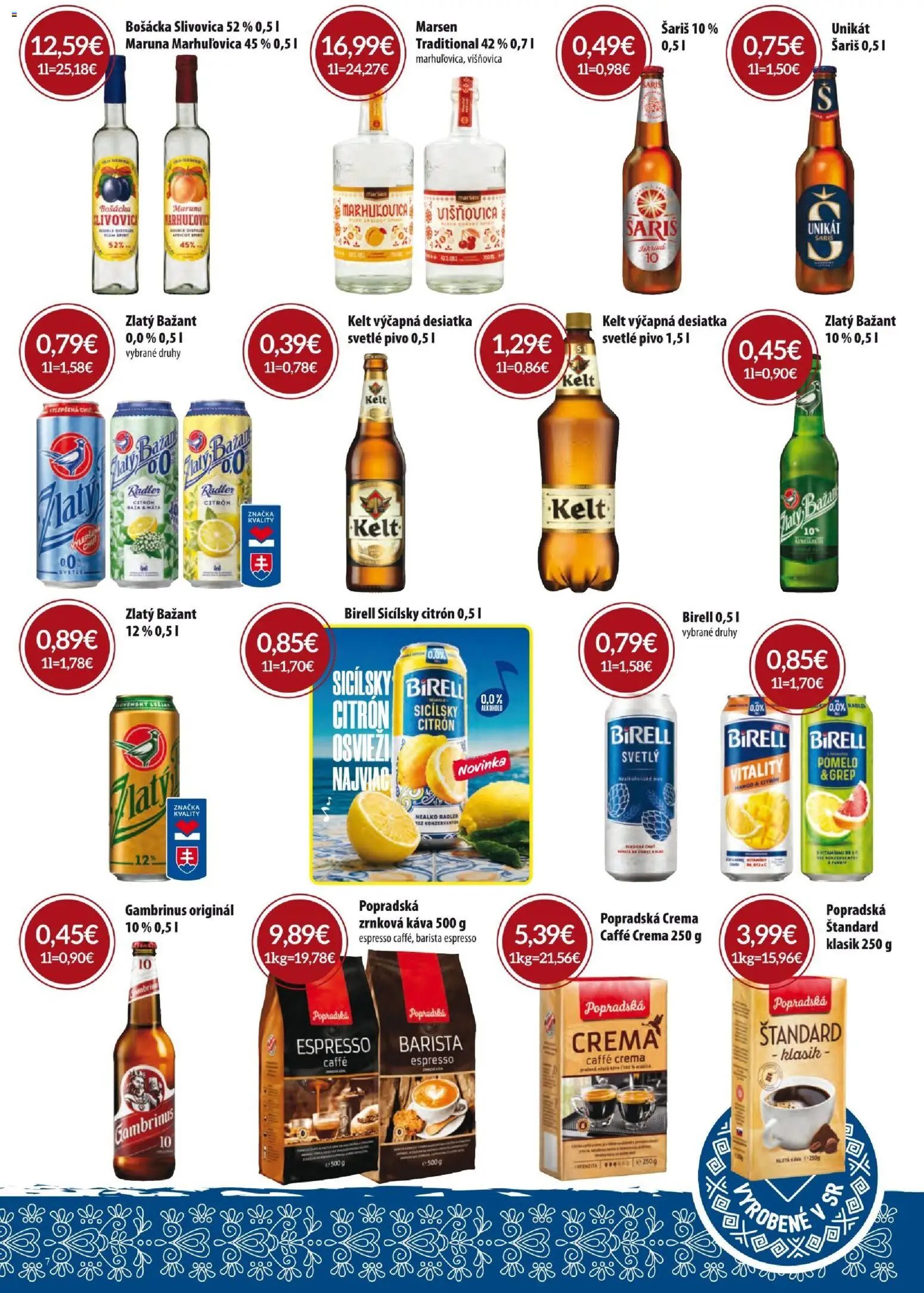 Nové KARMEN CBA akcie – leták je platný od 01.04.2026 | Strana: 7 | Produkty: Káva, Barista, Kelt, Šariš