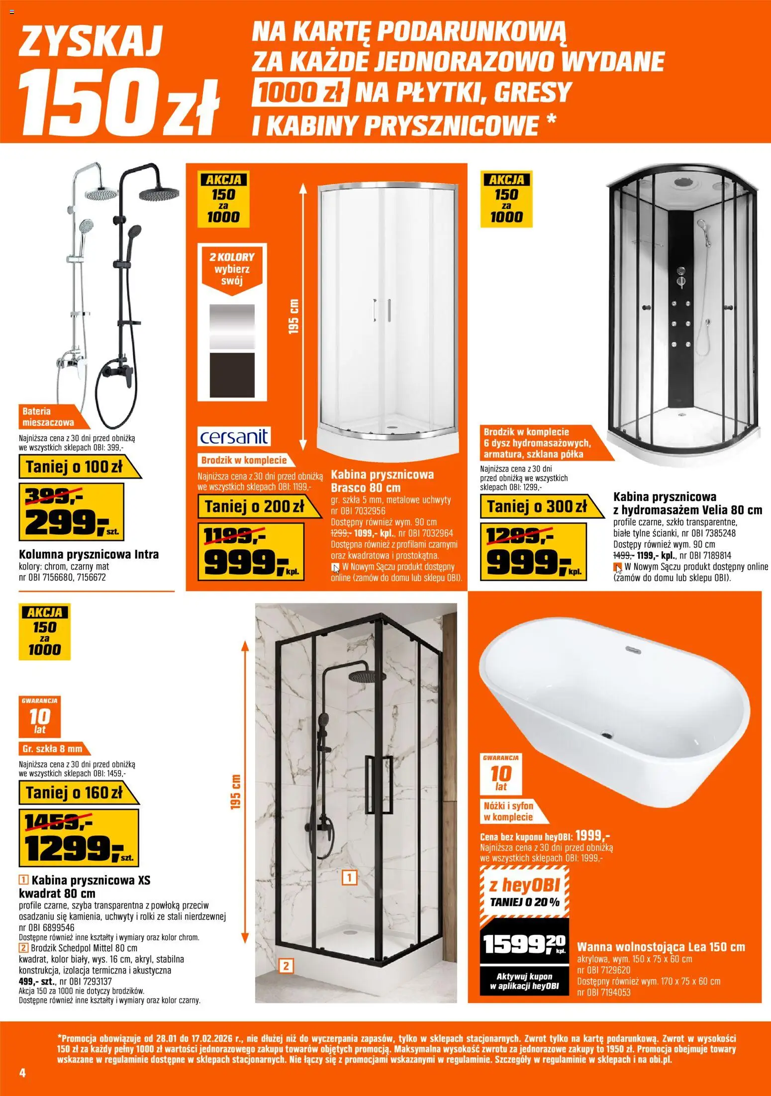 OBI Gazetka od 28.01.2026 | Strona: 4 | Produkty: Rolki, Półka, Bateria