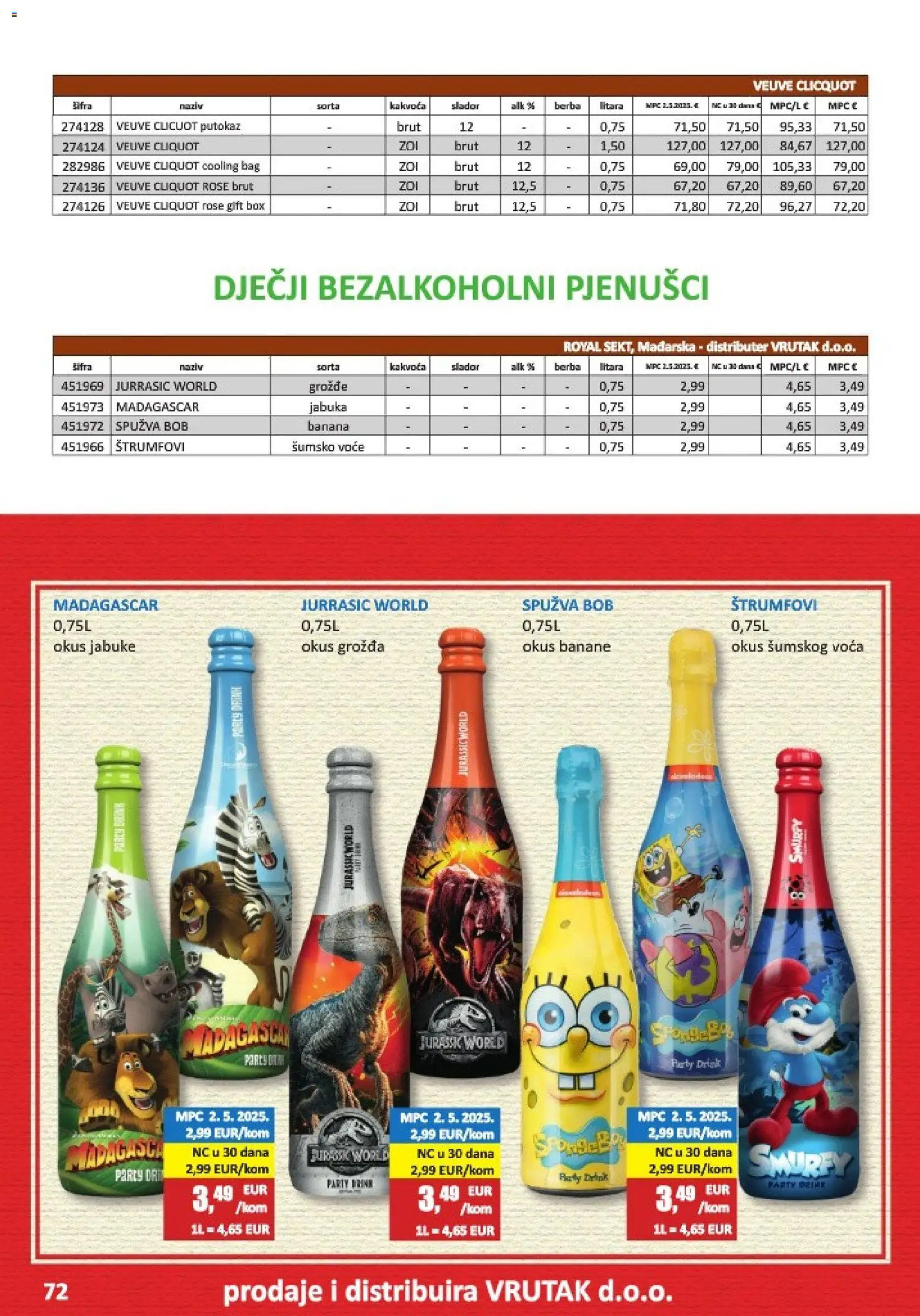 Vrutak katalog | vrijedi od 01.11.2025 | Stranica: 72 | Proizvodi: Šumsko voće, Jabuke, Banane, Jabuka