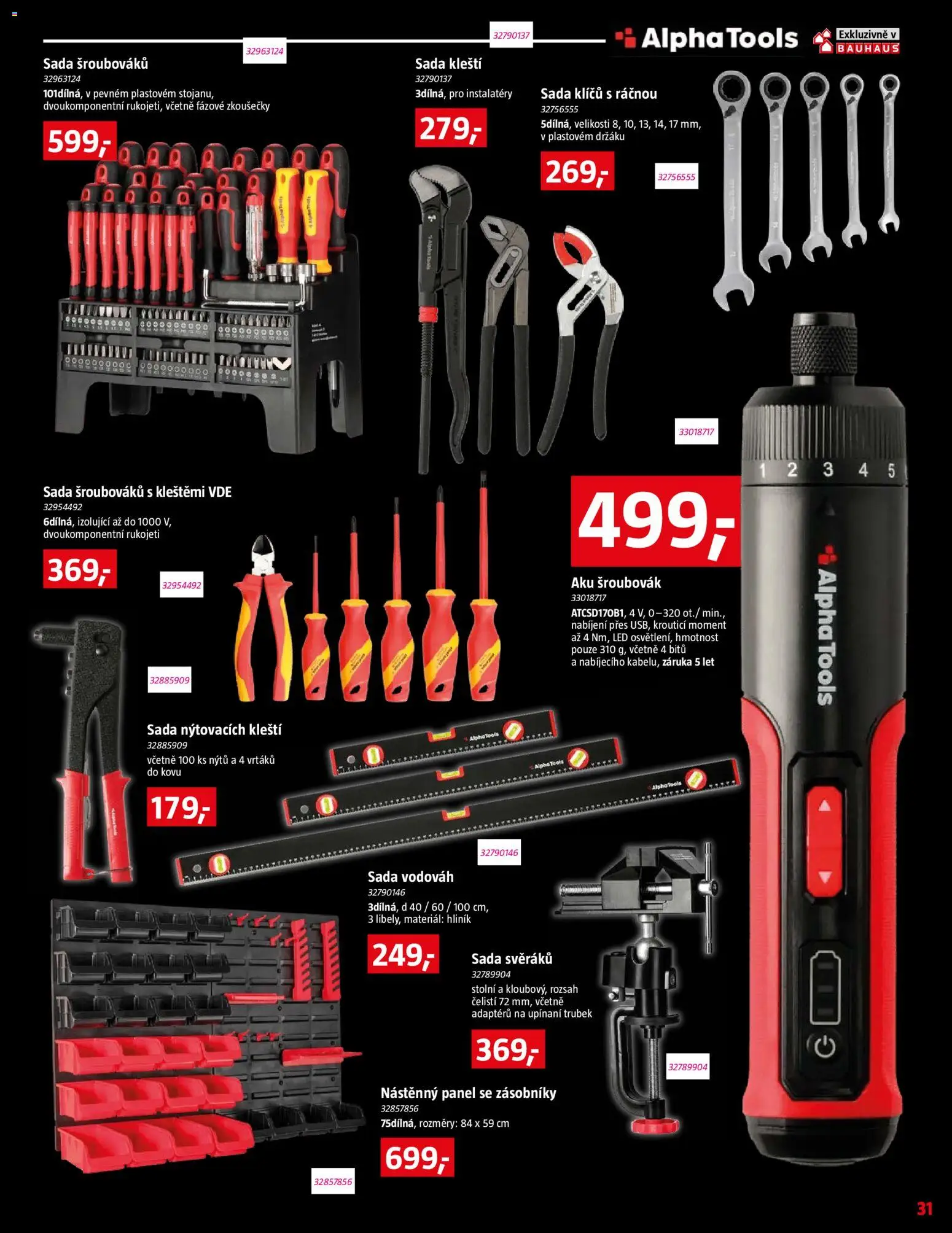 Bauhaus leták od 06.03.2026 | Strana: 31 | Produkty: Šroubovák, LED, Aku šroubovák