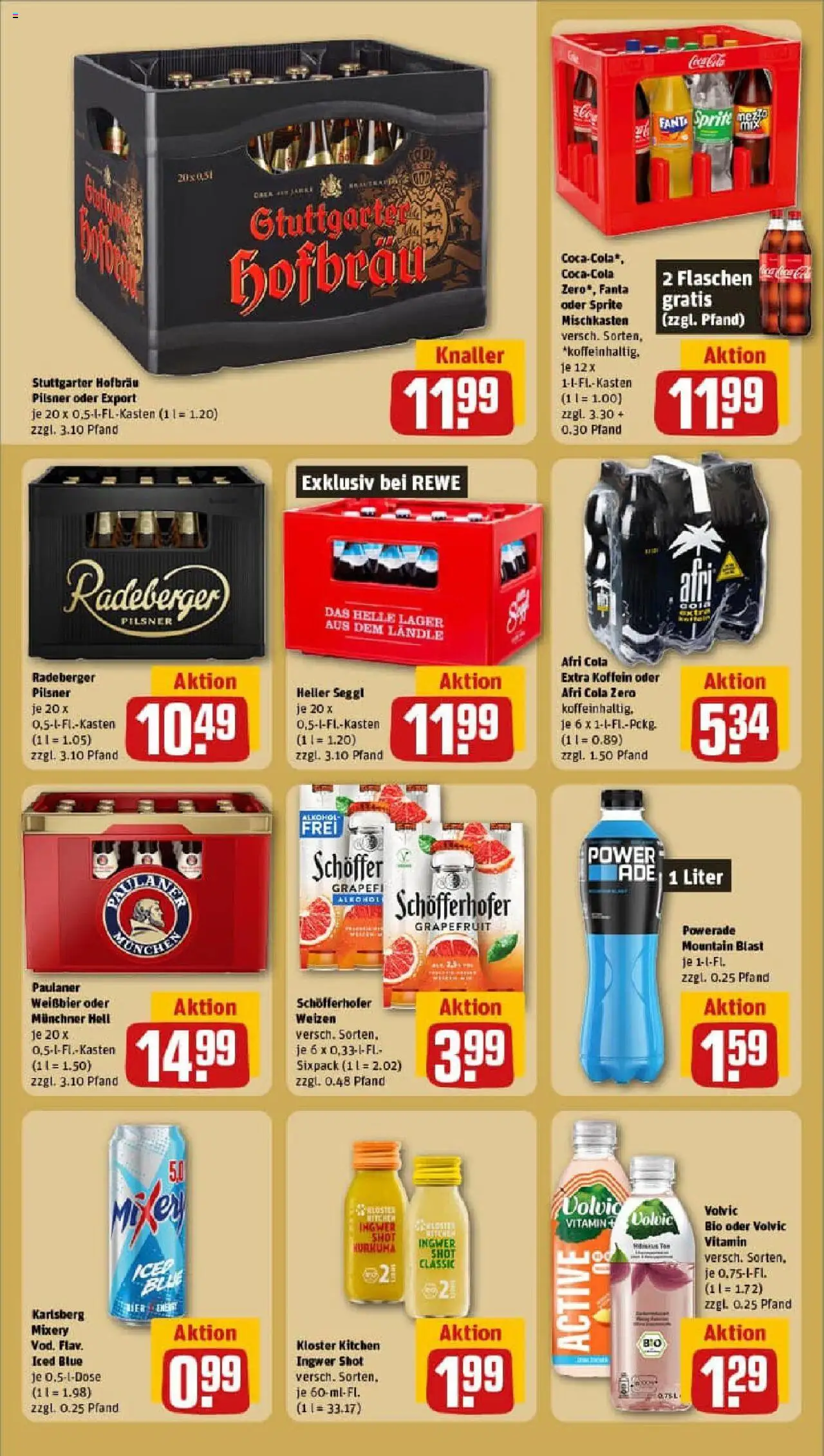 Rewe prospekt Bad Urach	 – gültig ab 13.10.2025 | Seite: 14 | Produkte: Sprite, Grapefruit, Powerade, Radeberger pilsner
