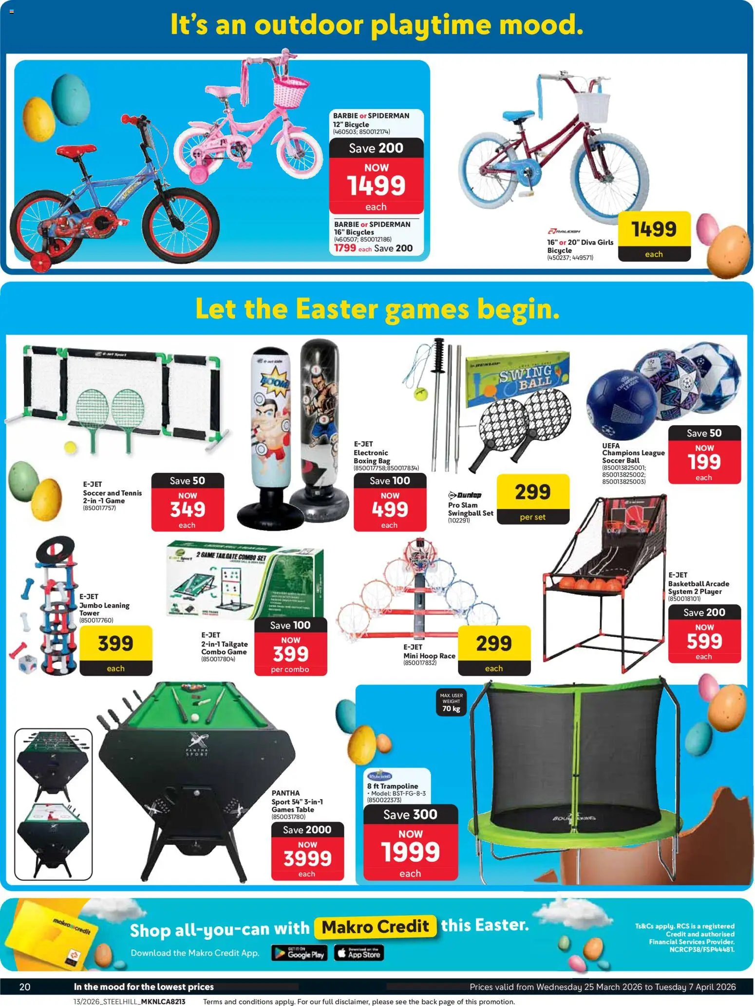 New Makro catalogue – valid from 25.03.2026 | Page: 20 | Products: Player, Games, Bag, Table