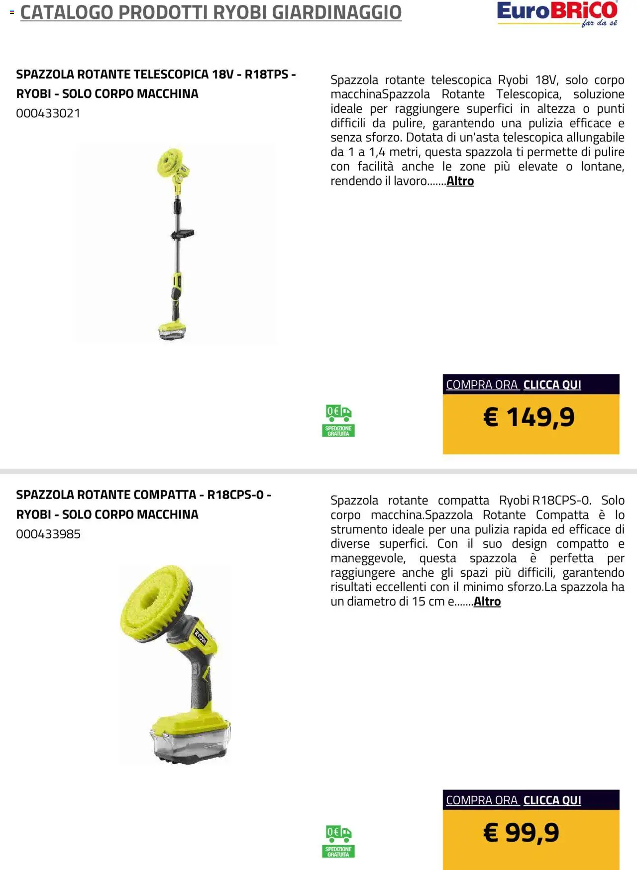 Volantino Eurobrico del 23.07.2025 | Pagina: 59 | Prodotti: Spazzola
