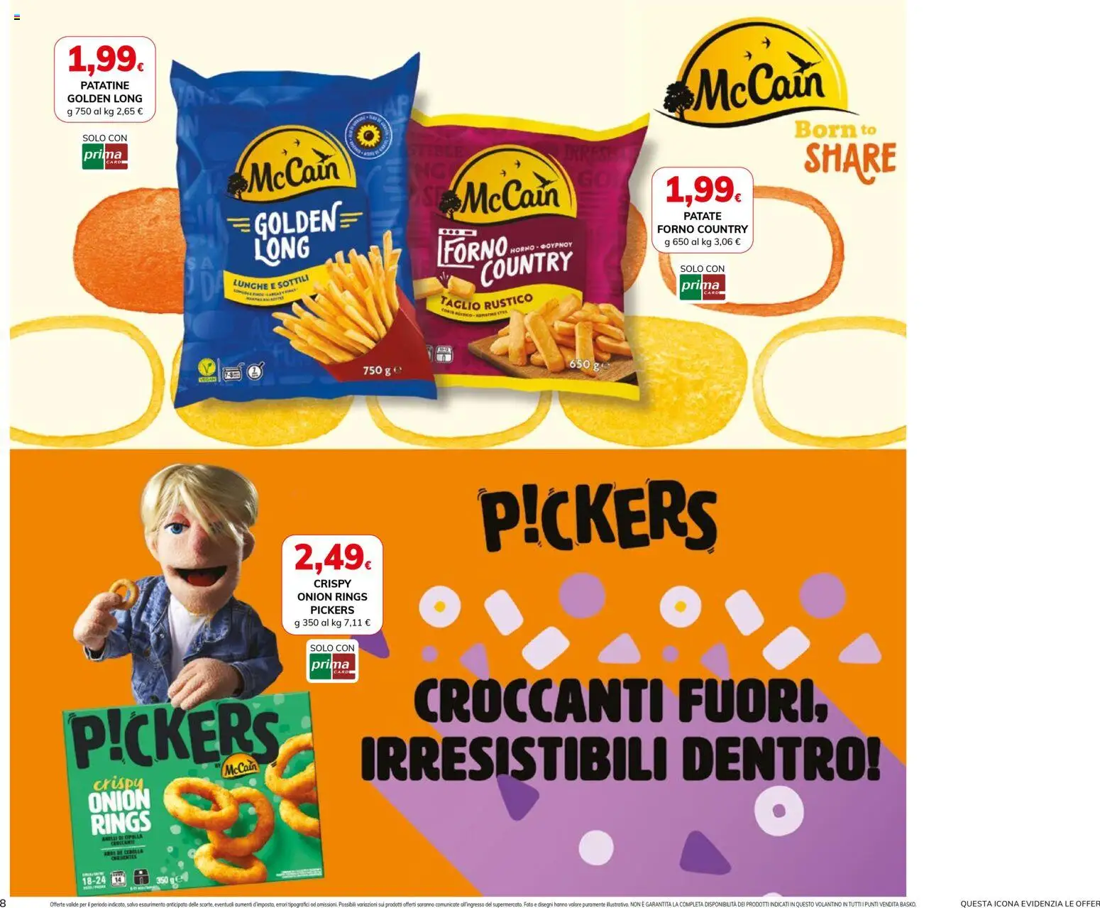 Volantino Basko del 03.01.2026 | Pagina: 8 | Prodotti: Patatine, Patate, Forno