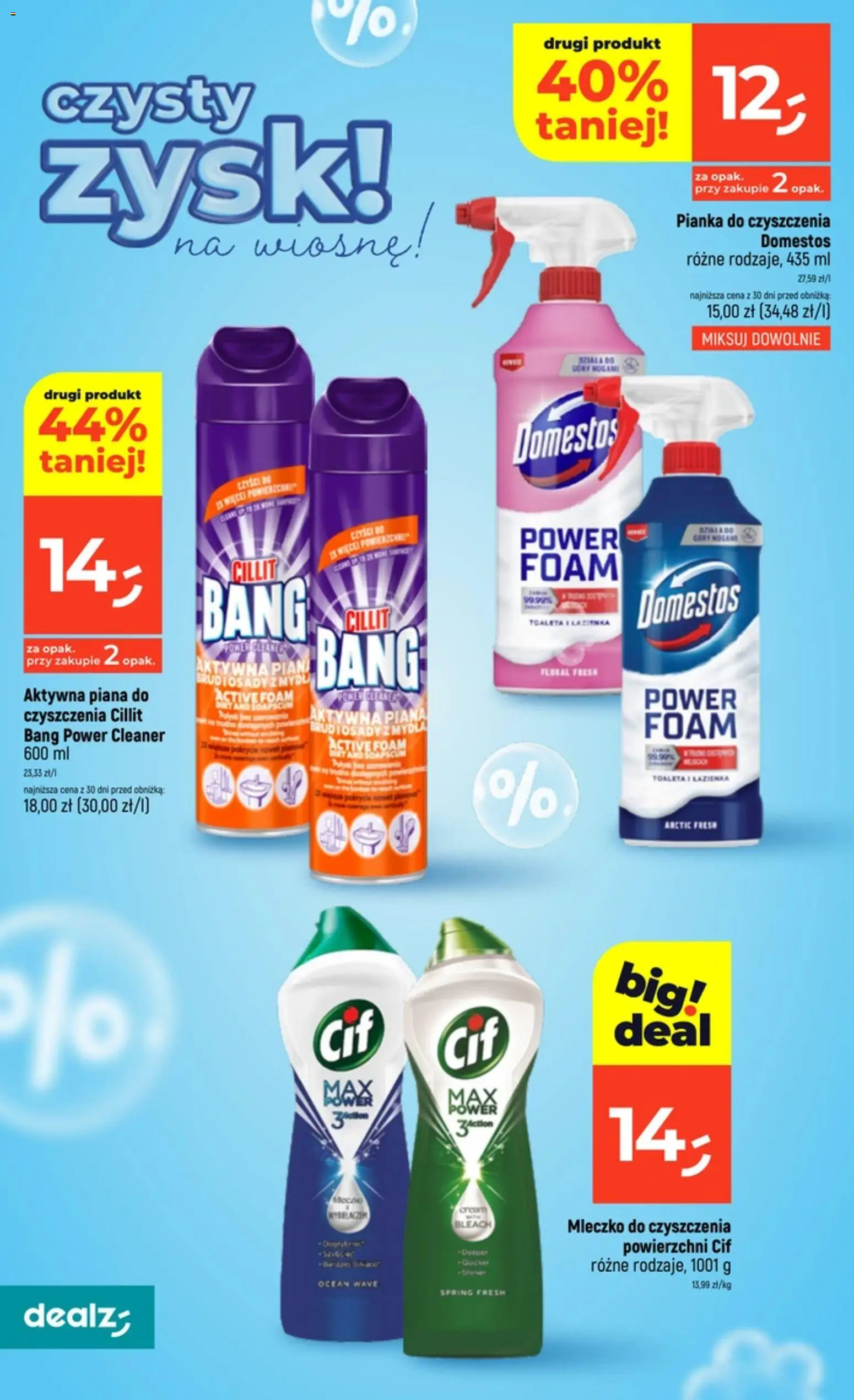 Dealz gazetka - Czysty zysk od 19.03.2026 | Strona: 4 | Produkty: Cleaner, Toaleta, Domestos