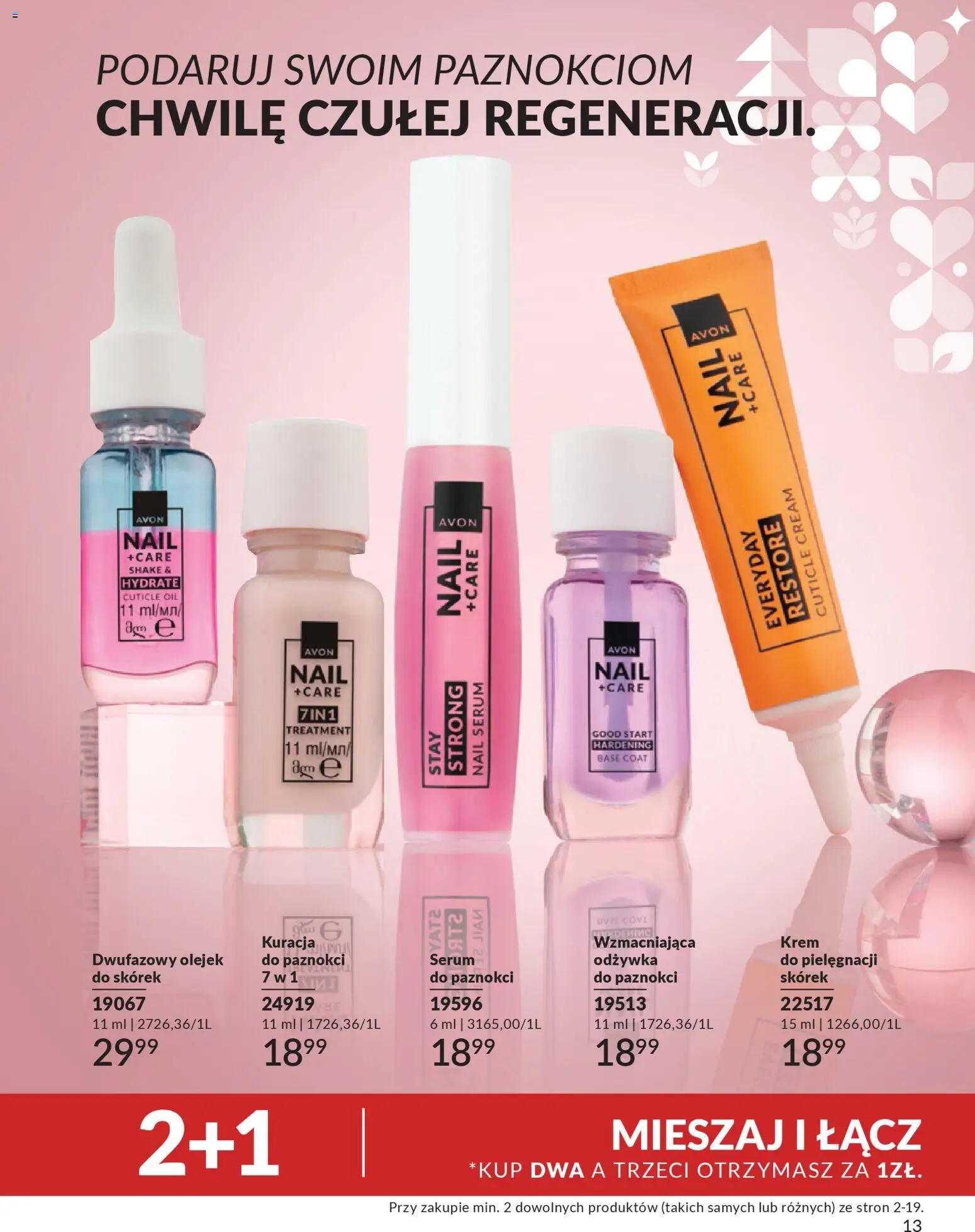 Avon Katalog mini od 16.02.2026 | Strona: 13 | Produkty: Odżywka, Krem