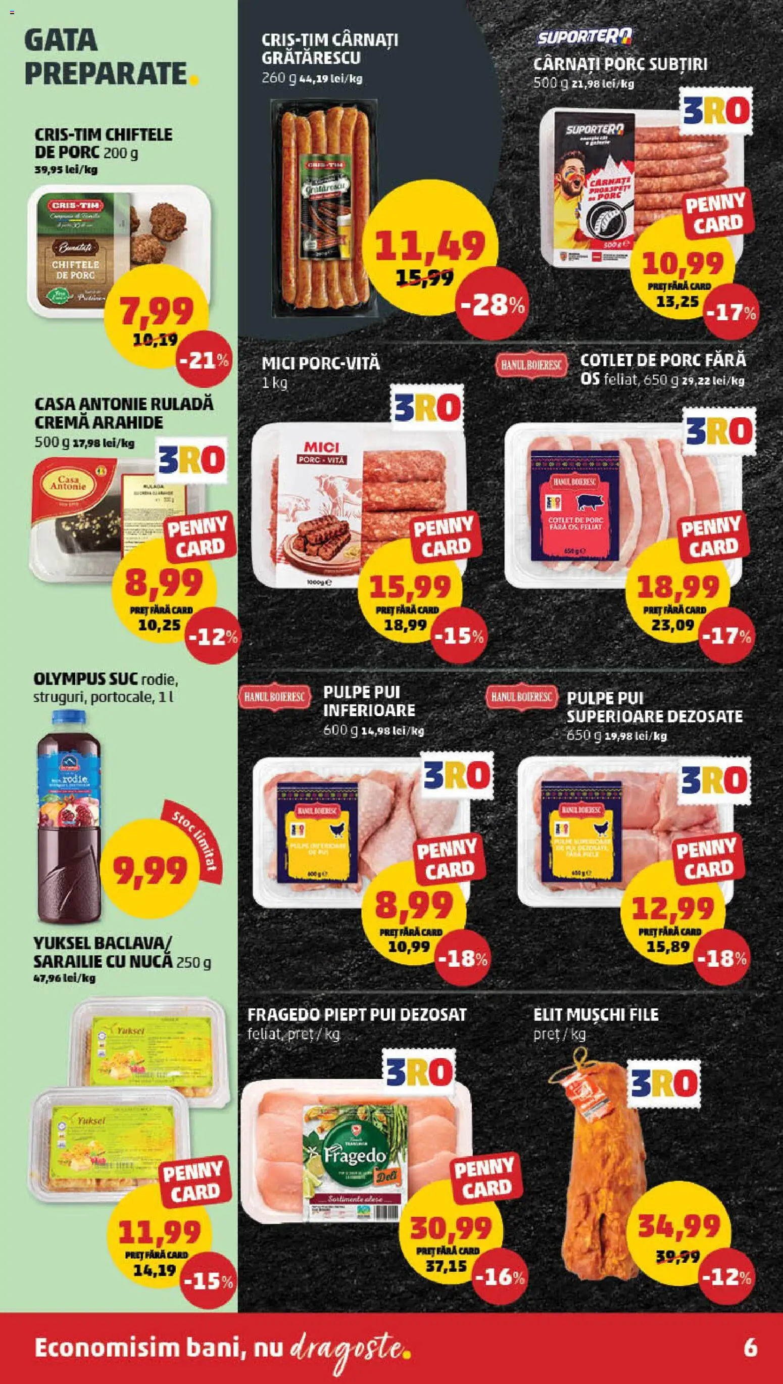 Noul catalog PENNY – valabil de la 21.01.2026 | Pagină: 6 | Produse: Lait de coco, Mici, Suc, Cârnați