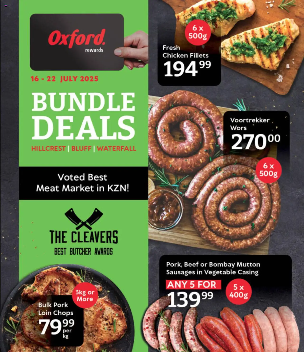 Oxford Freshmarket - Bundle Deals │ valid from 16.07.2025 | Page: 1 | Products: Chicken, Pork, Beef