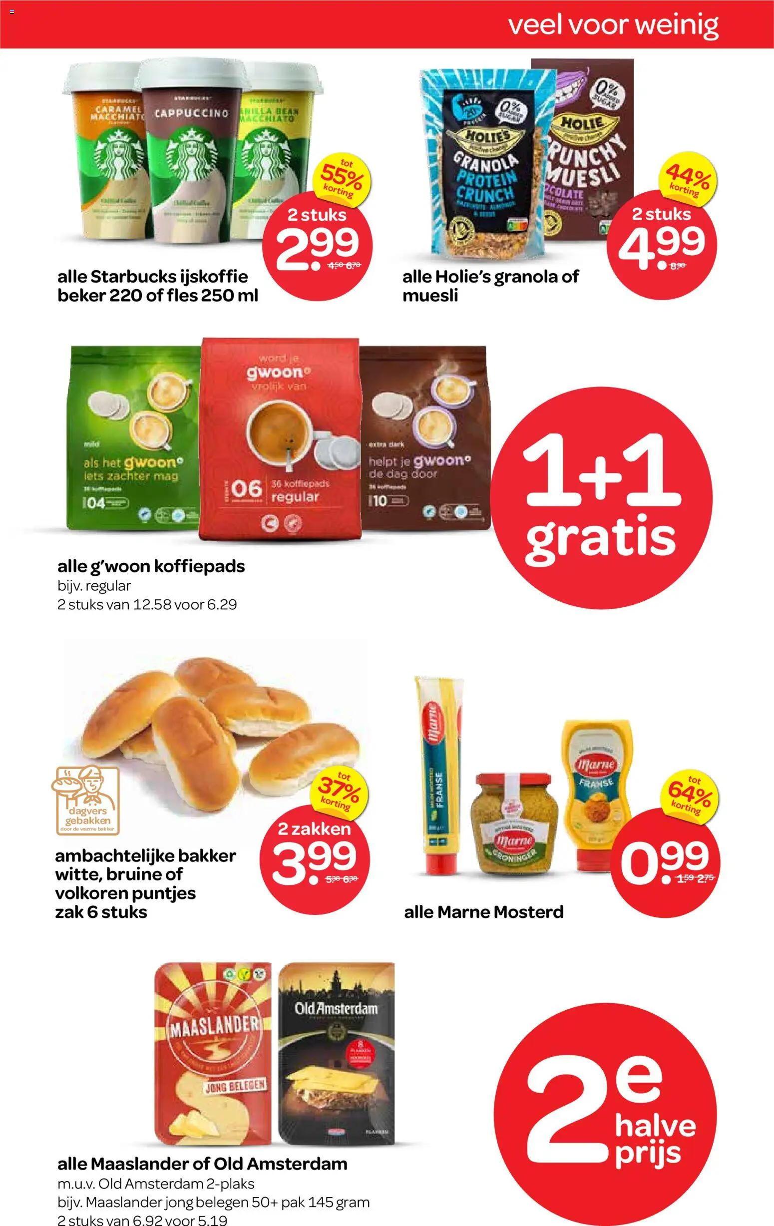 {H1} | Pagina: 6 | Producten: Beker, Fles, Muesli, Ijskoffie