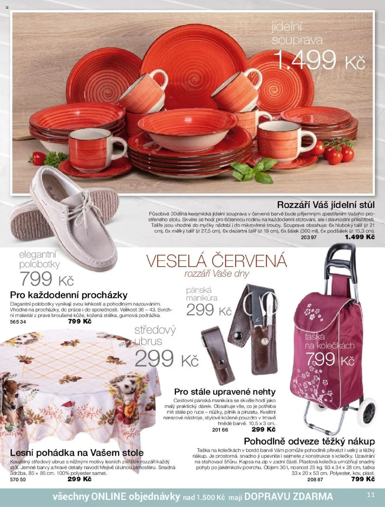 Decodoma katalog Podzim 2025 od 25.08.2025 | Strana: 11 | Produkty: Talíře, Nádobí, Polobotky, Nehty