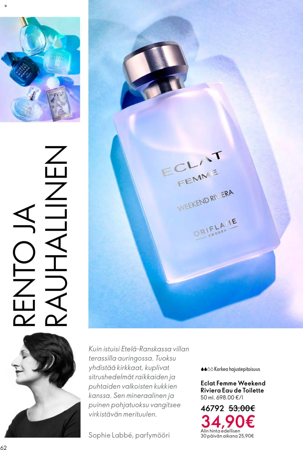 Oriflame - Esite 14 – voimassa 08.10.2025 alkaen | Sivu: 62 | Tuotteet: Tuoksu, Eau de toilette