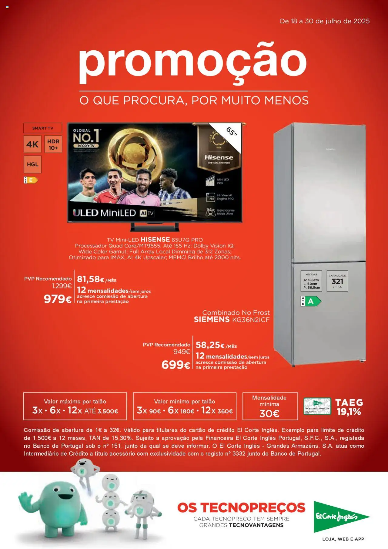 El Corte Ingles folheto │ válido de 18.07.2025 | Página: 1 | Produtos: Banco