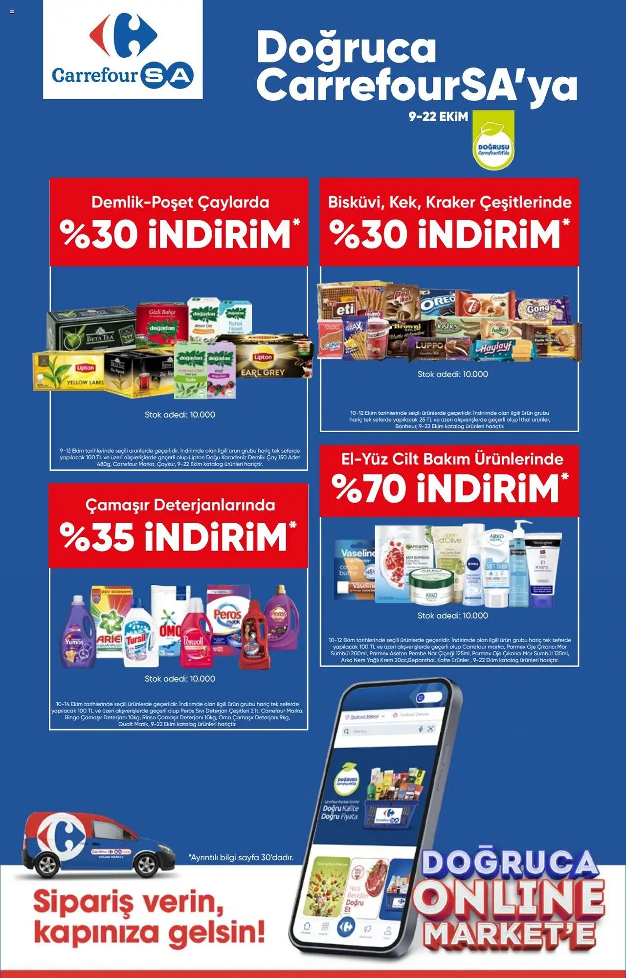 CarrefourSA Katalog - 09.10.2025 tarihinden itibaren geçerlidir | Sayfa: 1 | Ürünler: Oje, Krem, Çamaşır deterjanı, Deterjan