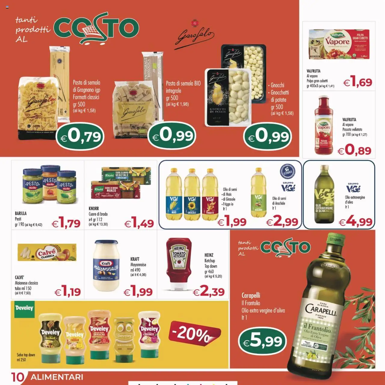 Volantino MerSi Supermercati del 08.10.2025 | Pagina: 10 | Prodotti: Ketchup, Olio, Olio extra vergine, Gnocchetti