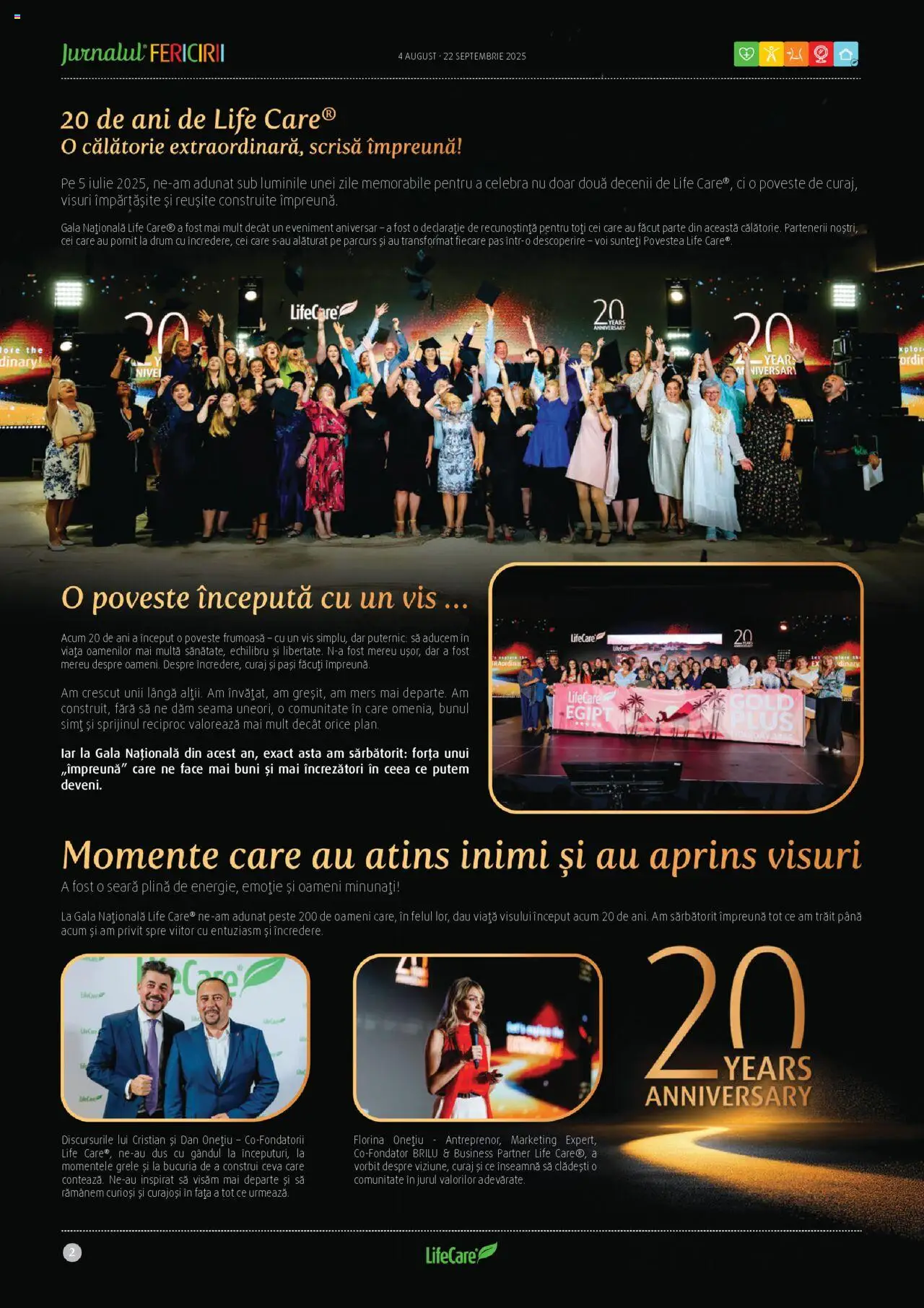 Life Care catalog - Jurnalul Fericirii August/Septembrie  – valabil de la 04.08.2025 | Pagină: 2 | Produse: Duș, Pește