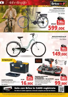 Anteprima del volantino Volantino Brico io	 valido a partire dal 24.11.2025 | Pagina: 8 | Prodotti: Bicicletta, Avvitatore, Trapano, Batteria