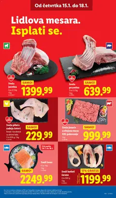 Lidl katalog - pregled Lidl kataloga - važi od 15.01.2026 | Strana: 15 | Proizvode: Losos, Pakovanje