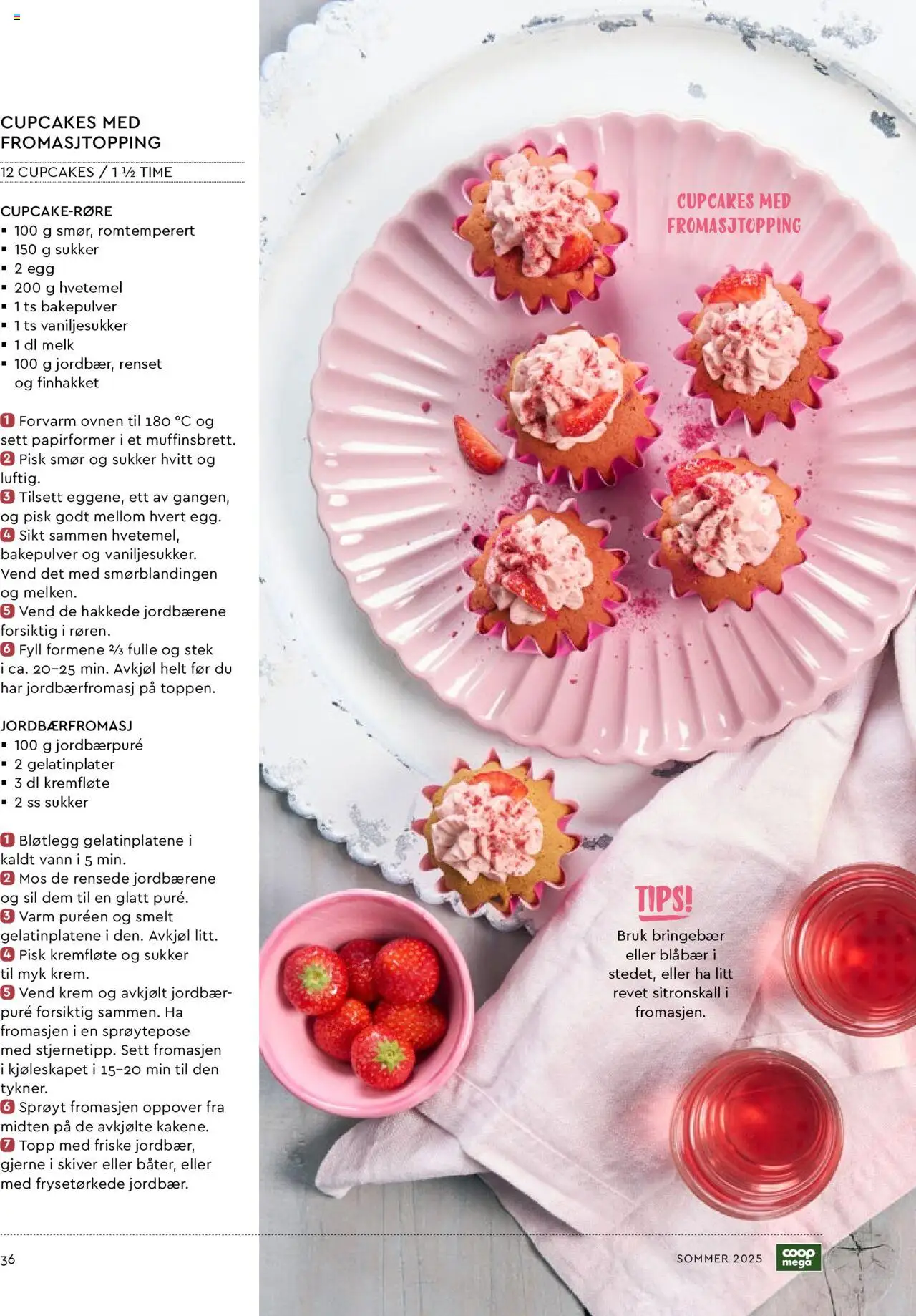  | Side: 36 | Produkter: Melk, Blåbær, Sukker, Вермішель