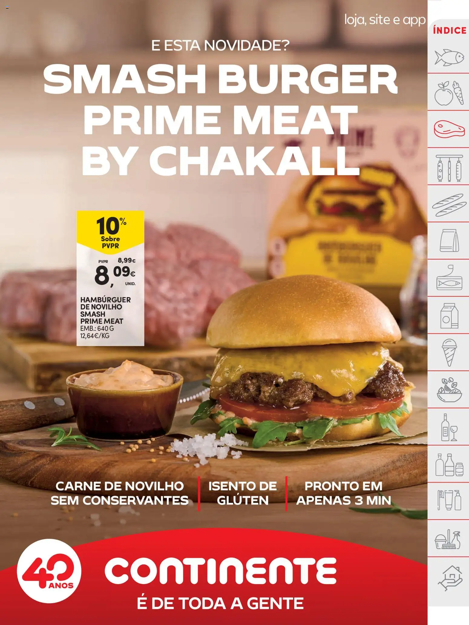 Continente folheto │ válido de 25.11.2025 | Página: 9 | Produtos: Hambúrguer, Carne