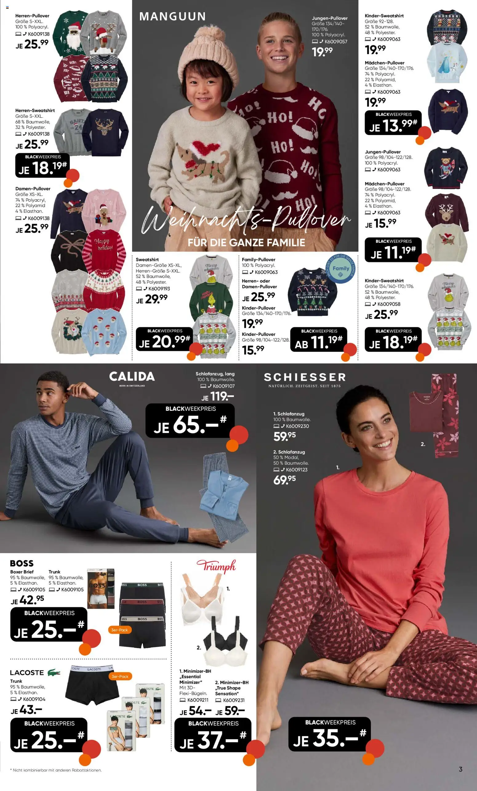 Galeria Karstadt Kaufhof - Black Friday – gültig ab 24.11.2025 | Seite: 3 | Produkte: Sweatshirt, Boxer