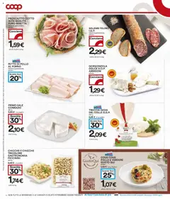 Volantino COOP del 21.08.2025 | Pagina: 6 | Prodotti: Prosciutto Cotto, Pollo, Sale, Gorgonzola