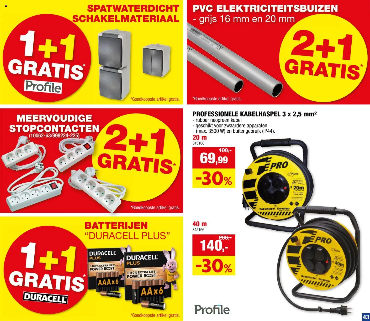 {H1} | Pagina: 43 | Producten: Kabel, Boost, Batterijen