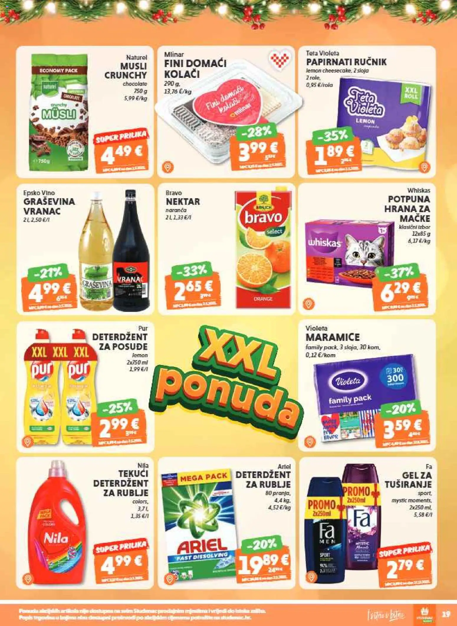 Studenac katalog | vrijedi od 10.12.2025 | Stranica: 19 | Proizvodi: Role, Musli, Nila, Ariel
