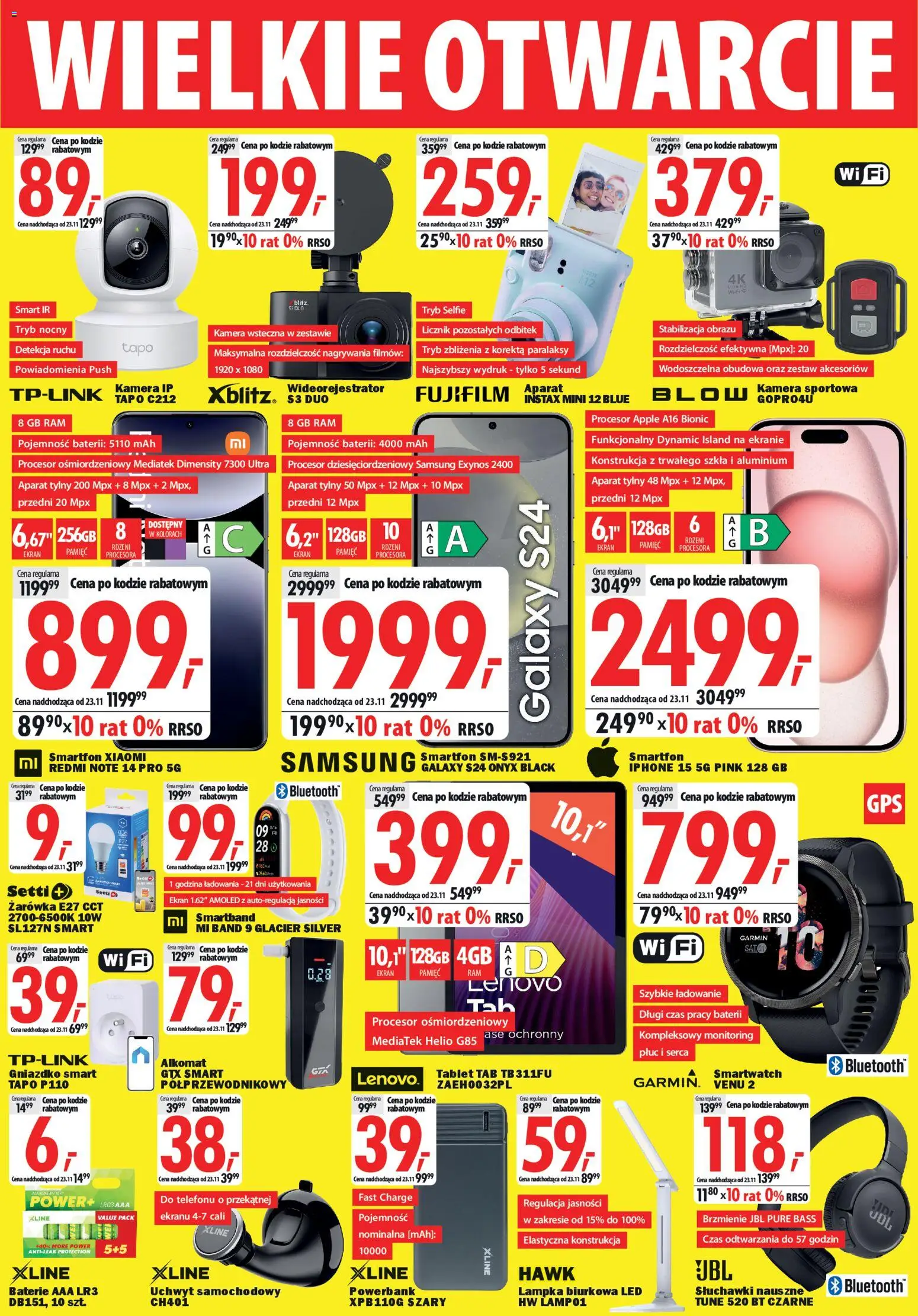 Mediaexpert Gazetka - Wielkie otwarcie Kwidzyn od 13.11.2025 | Strona: 4 | Produkty: Smartfon, Tablet, Smartwatch, Lampka biurkowa