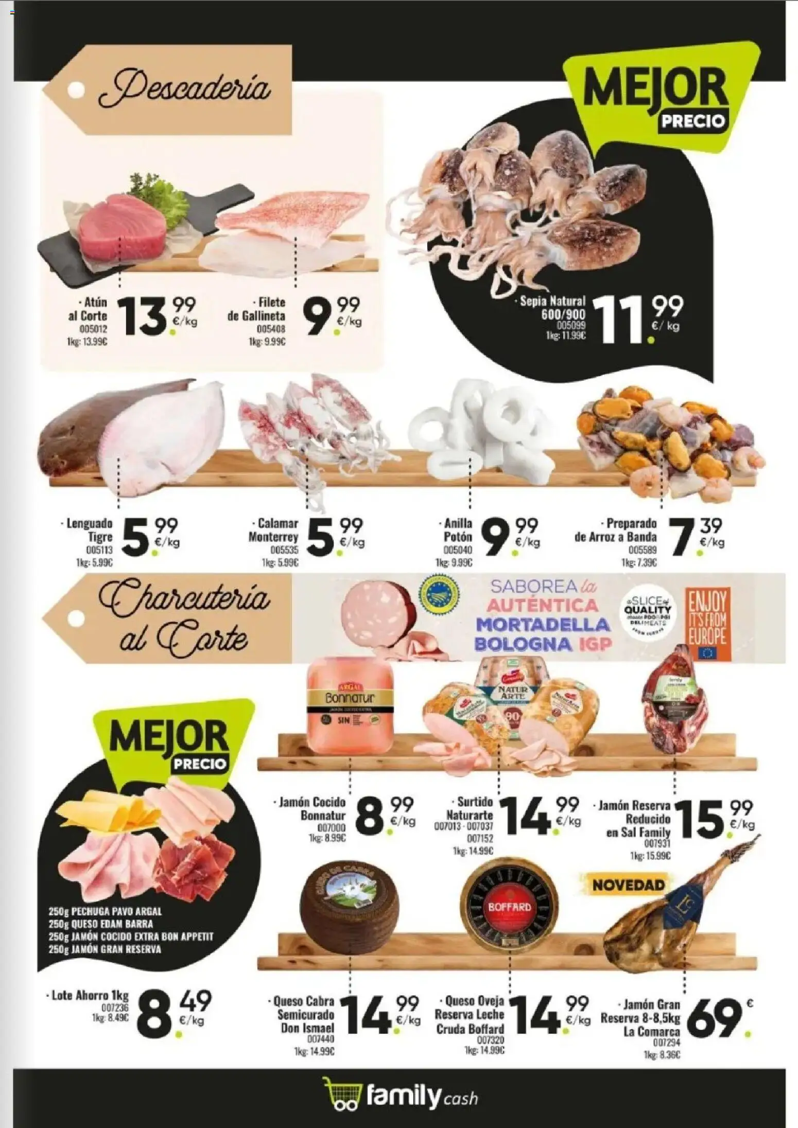 Family Cash folleto │ válido desde el 12.01.2026 | Página: 3 | Productos: Queso, Jamón, Jamón cocido, Arroz