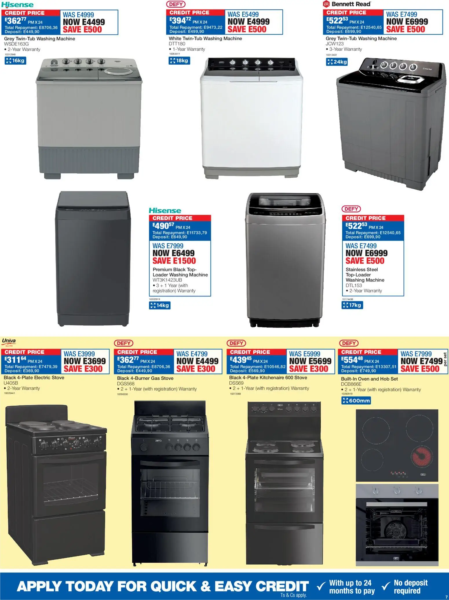 New OK Furniture catalogue – valid from 19.01.2026 | Page: 7 | Products: Washing machine, Oven, Hob, Stove