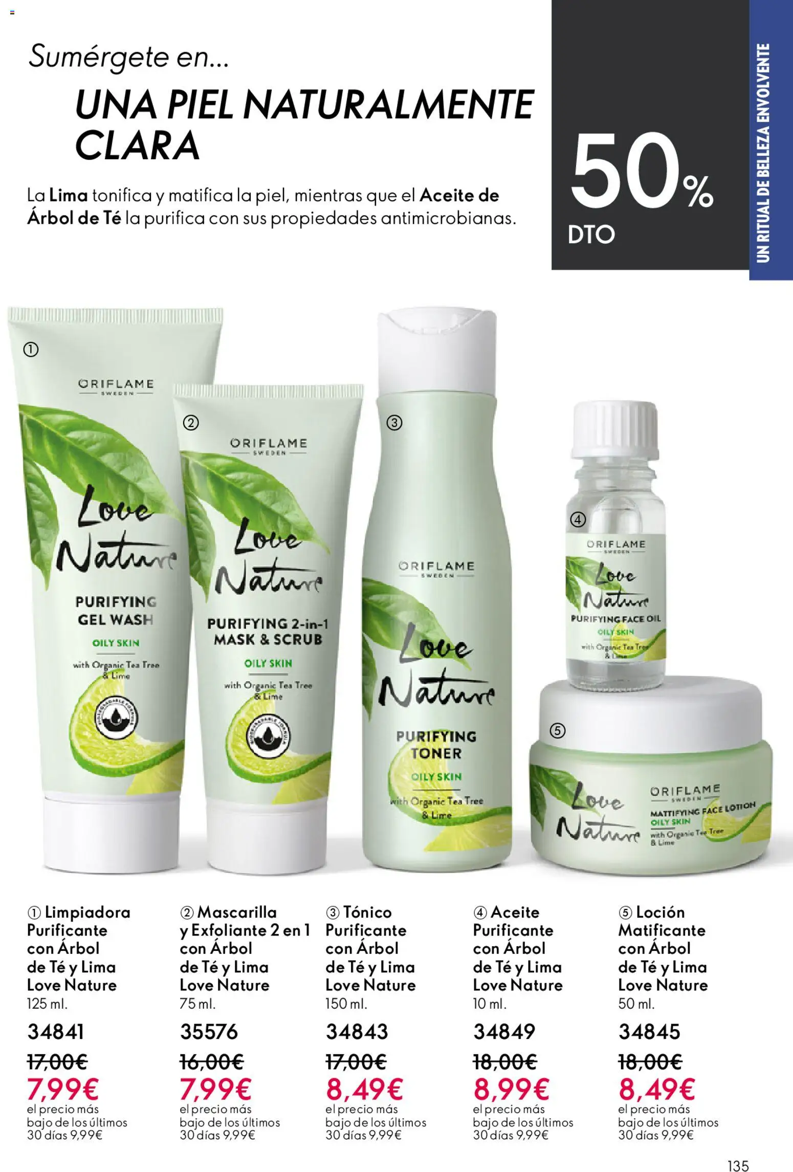 Oriflame - Catálogo Campaña 6 │ válido desde el 22.04.2026 | Página: 135 | Productos: Aceite, Té, Γαύρος, Toner