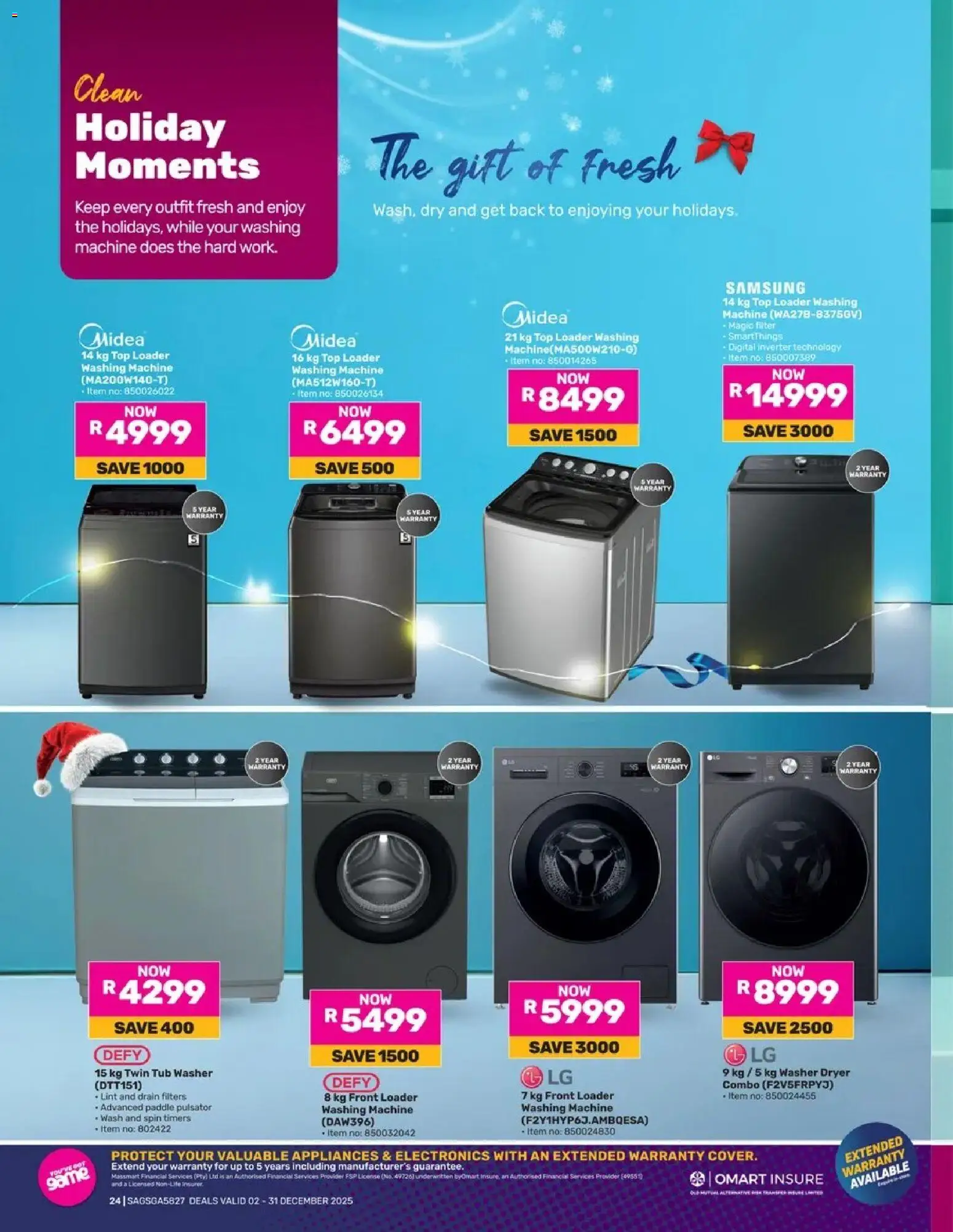 Game - Go Full Pink This Festive vol.2 valid from 02.12.2025 | Page: 24 | Products: Washing machine, Dryer
