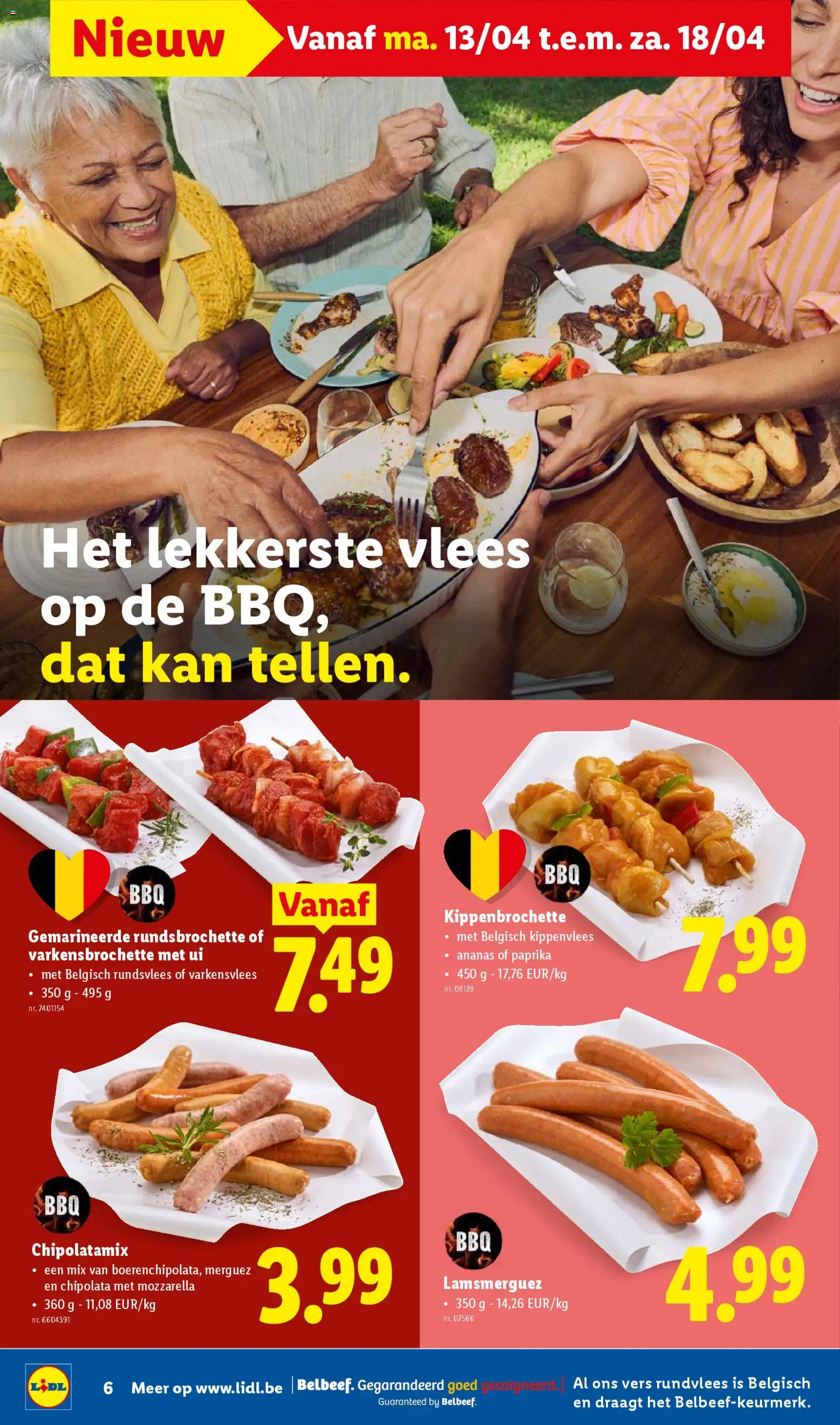 {H1} | Pagina: 6 | Producten: Merguez, Chipolata, Rundvlees, Kan