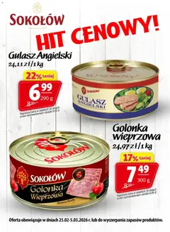 Pogląd oferty "Prim Market Promocja - Konserwy Sokołów" - ważna od 25.02.2026