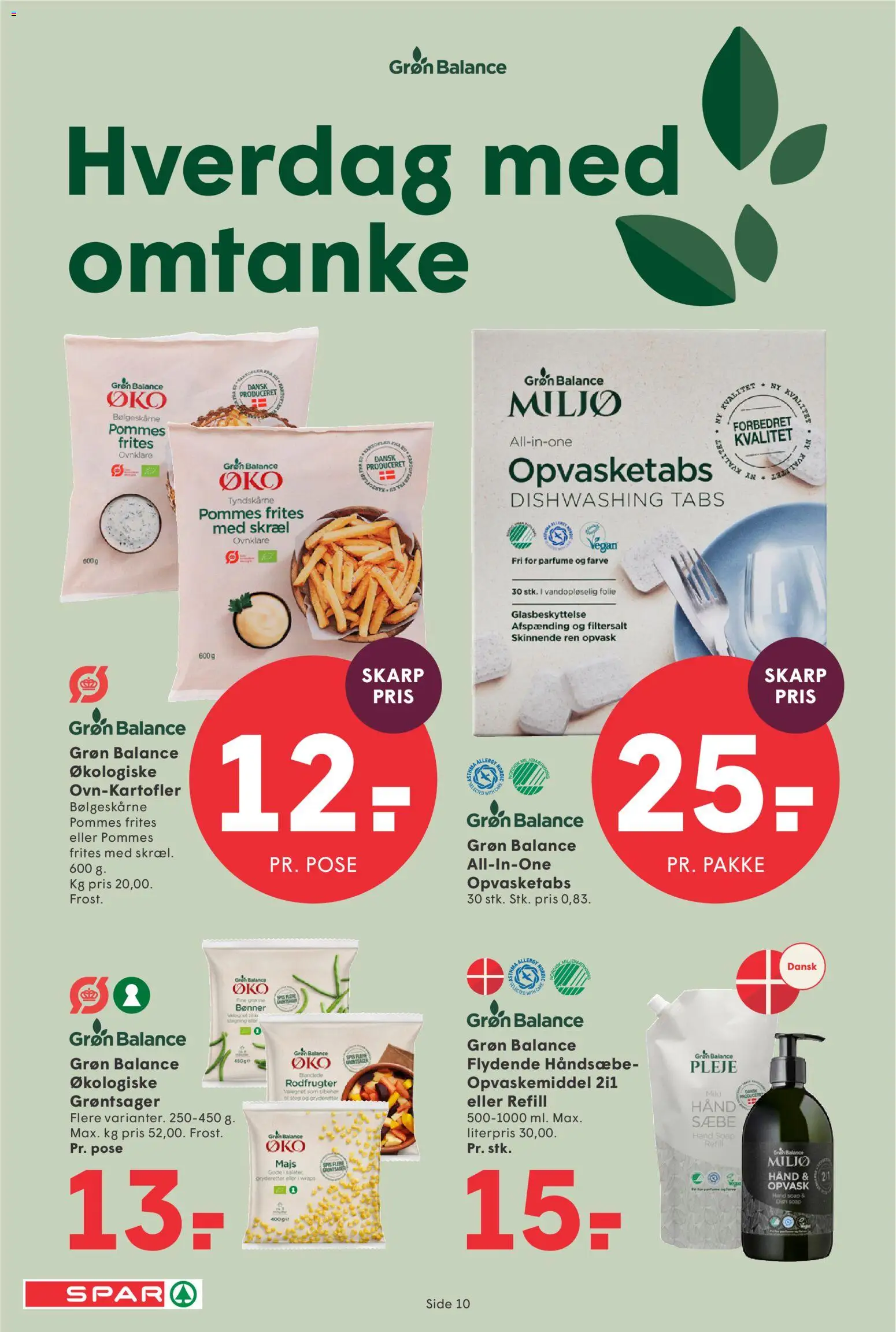 Spar tilbudsavis – gyldig fra 10.04.2026 | Side: 10 | Produkter: Parfume, Pommes frites, Majs, Søm