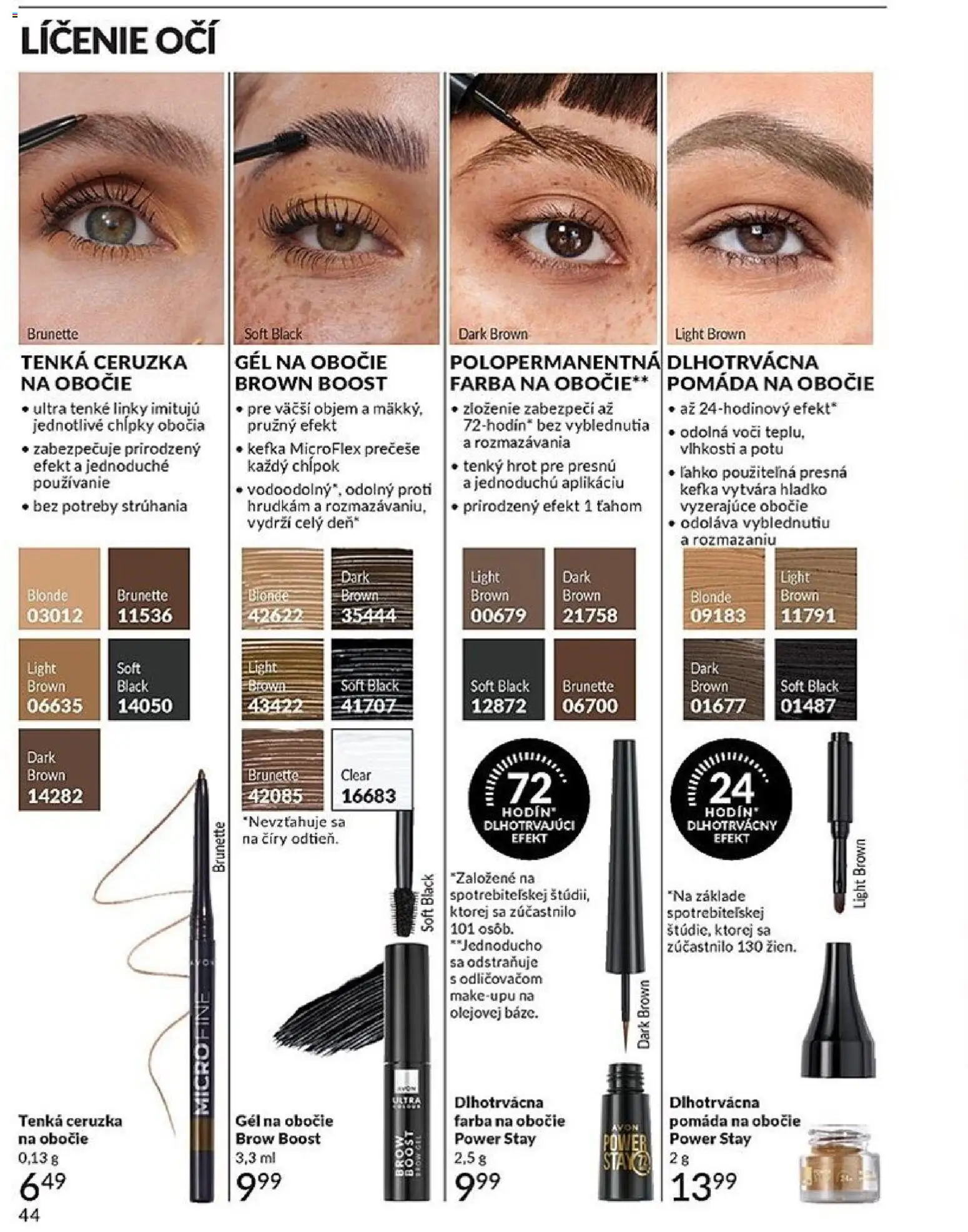 Nové Avon akcie – leták je platný od 01.01.2026 | Strana: 44 | Produkty: Ceruzka