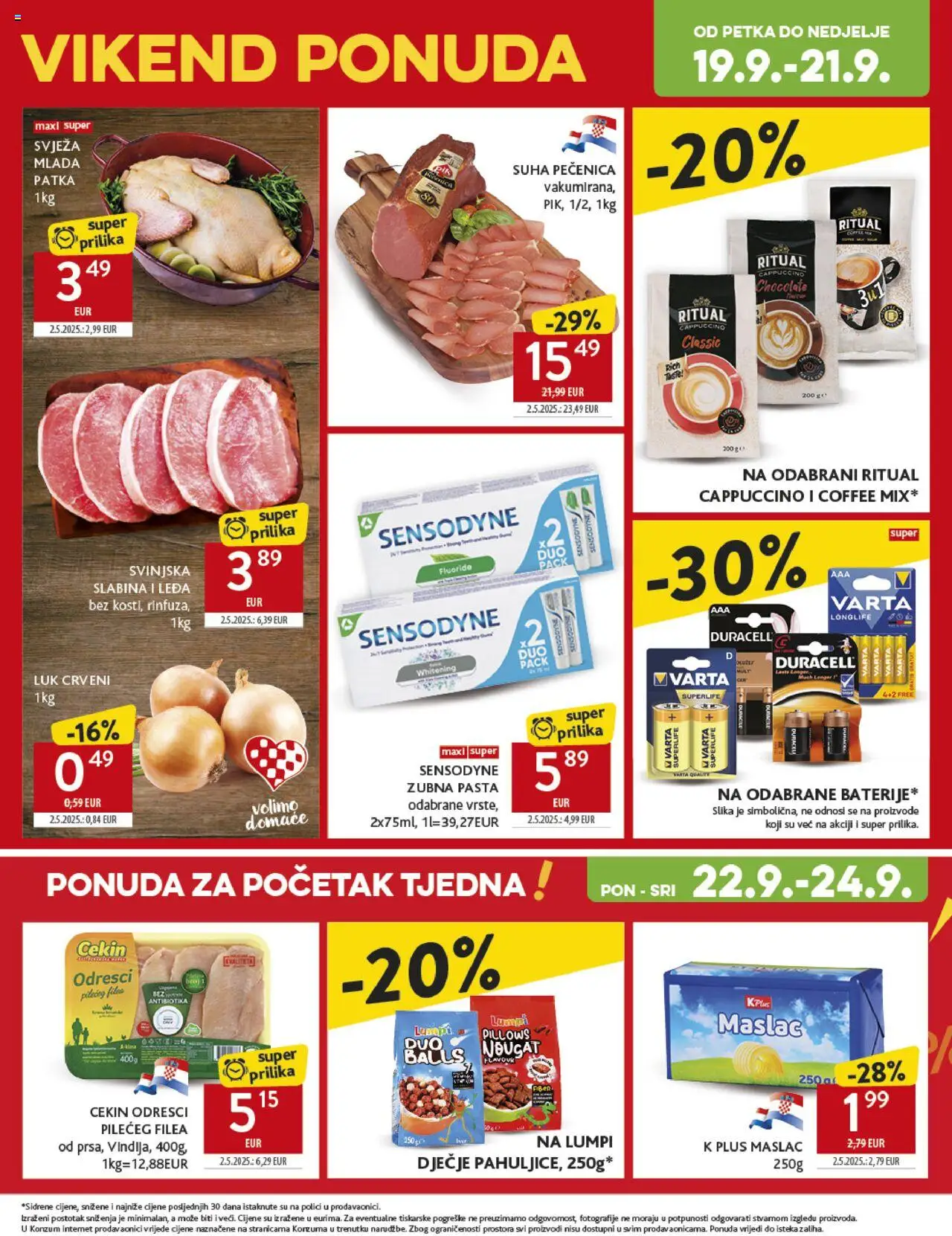 Konzum HR akciós ujság - amely érvényes a következő dátumtól: 17.09.2025 | Oldal: 45 | Termékek: Cappuccino