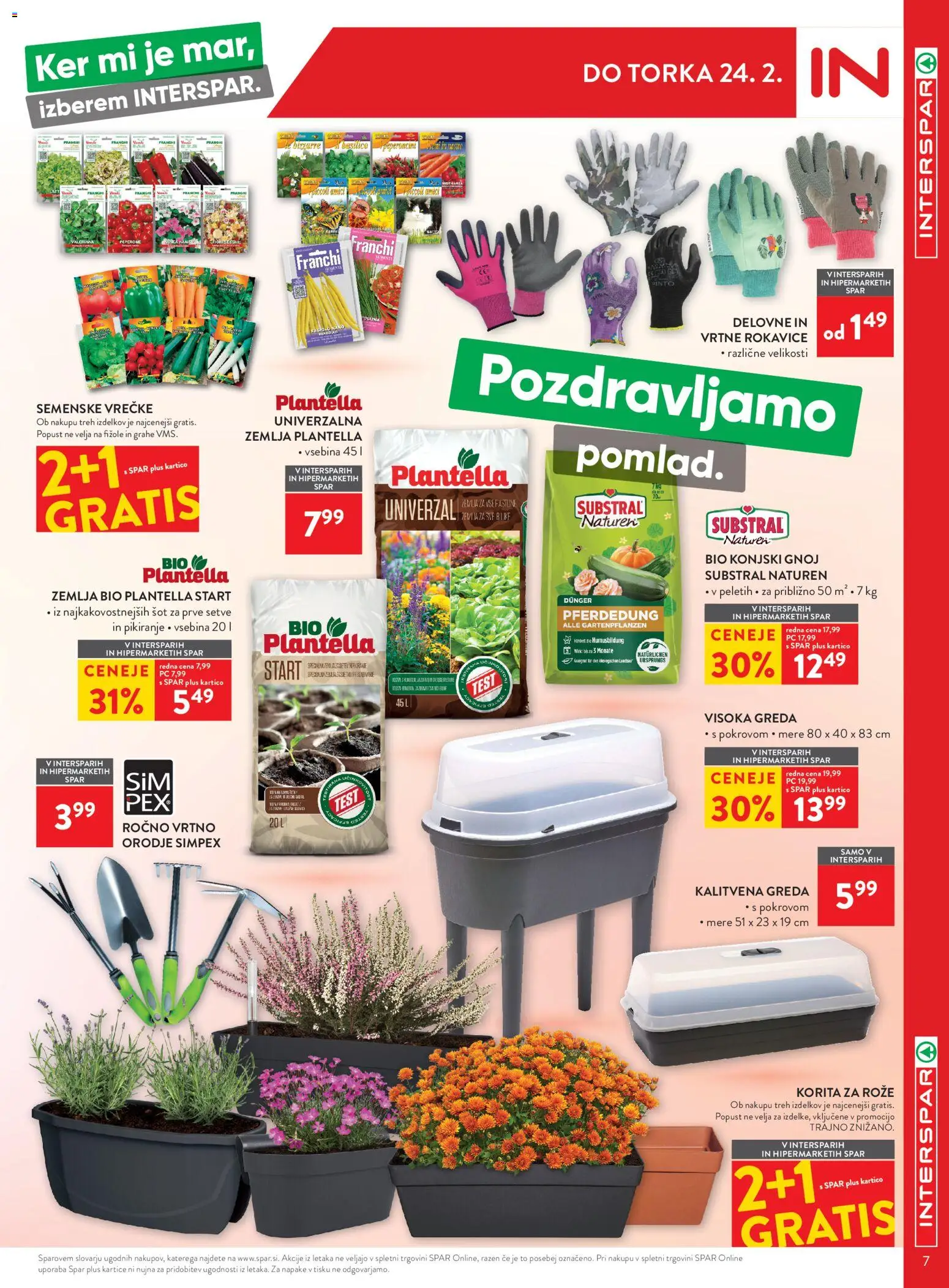 Novi Spar katalog ponudbe – veljaven od 11.02.2026 | Stran: 7 | Izdelki: Žemlja, Orodje, Rokavice