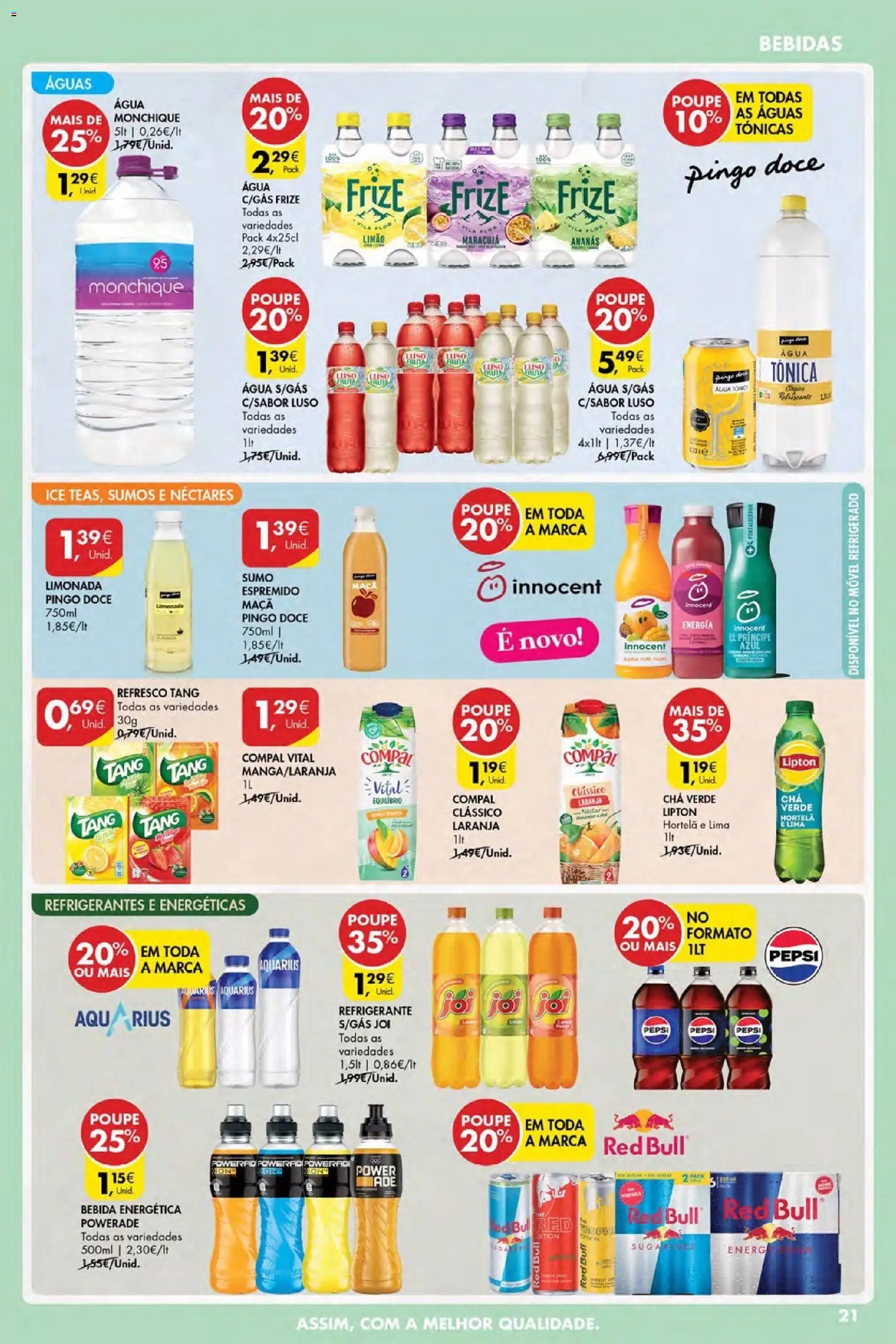 Pingo Doce Poupe Esta Semana Açores │ válido de 07.01.2026 | Página: 21 | Produtos: Refrigerante, Hortelã, Bebida, Soda