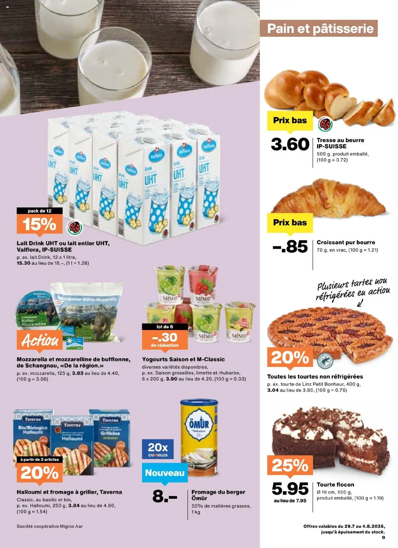 Migros Aktionen FR ab 29.07.2025 | Seite: 9 | Produkte: Butter, Limette