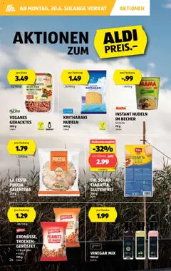 Aldi Aktionen ab 26.06.2025 | Seite: 25 | Produkte: Nudeln, Gemüse