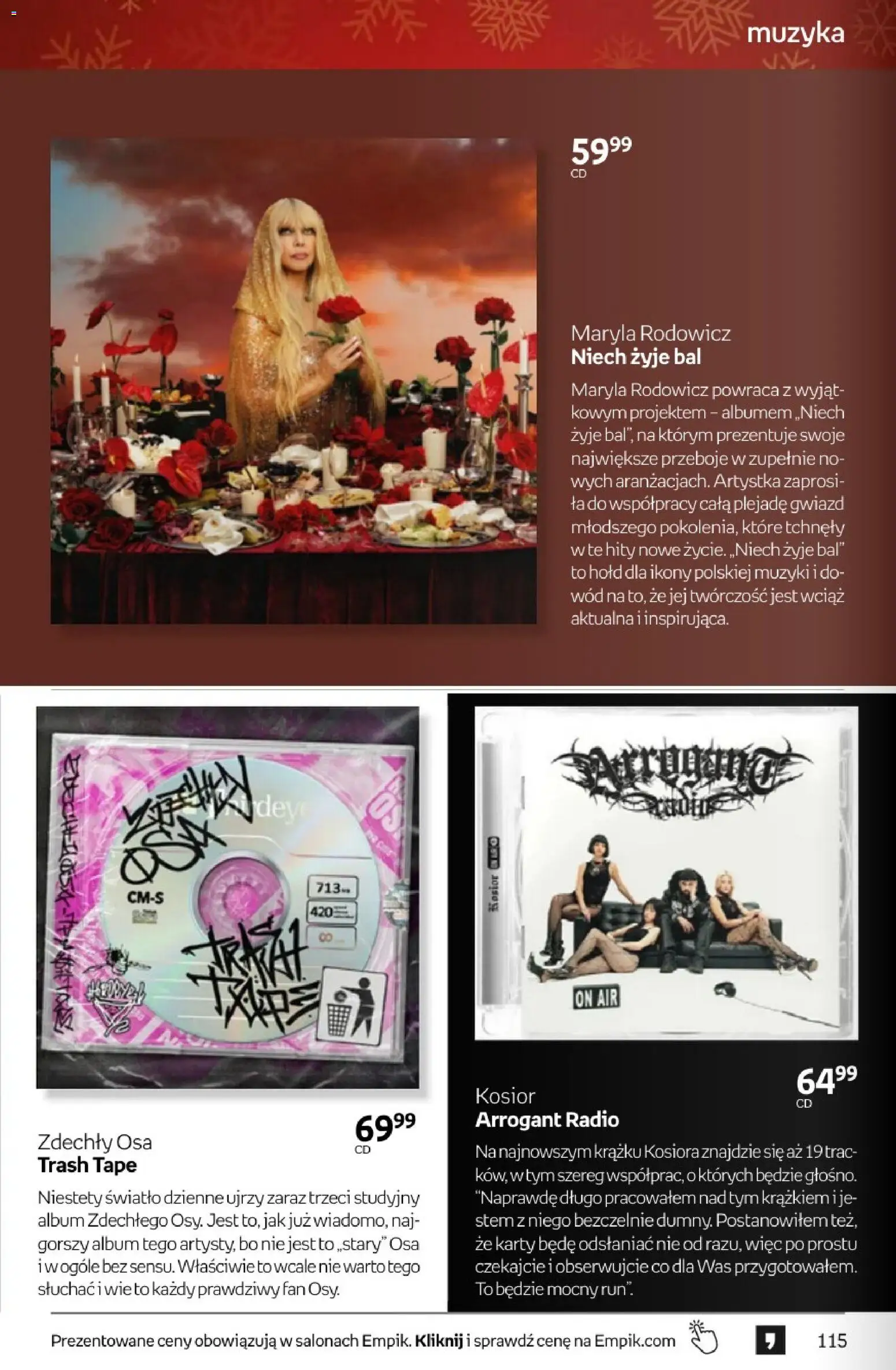 Empik promocje - Tom kultury Muzyka od 10.12.2025 | Strona: 6 | Produkty: Radio