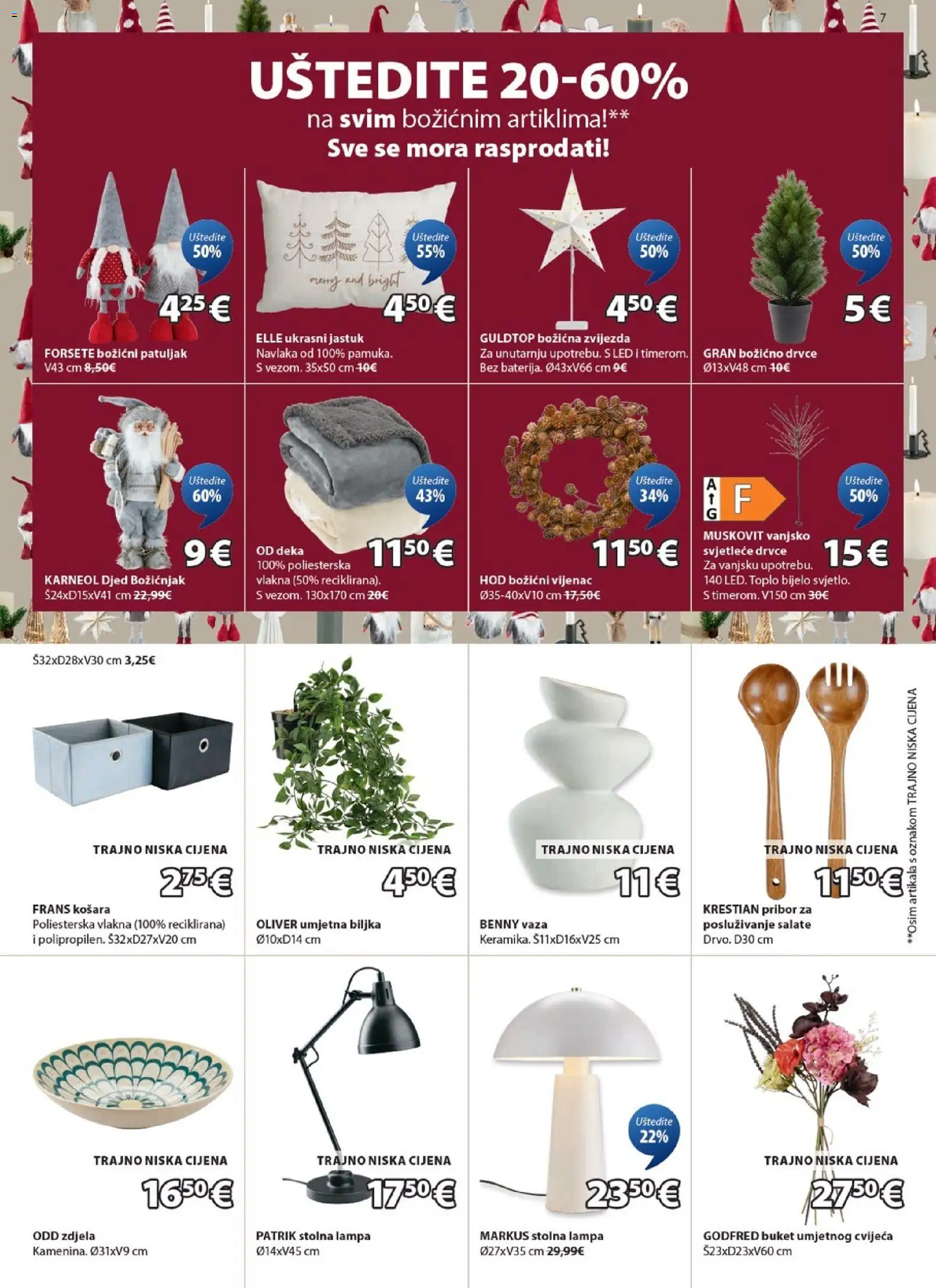JYSK katalog | vrijedi od 17.12.2025 | Stranica: 7 | Proizvodi: Jastuk, Košara, Zdjela, Deka